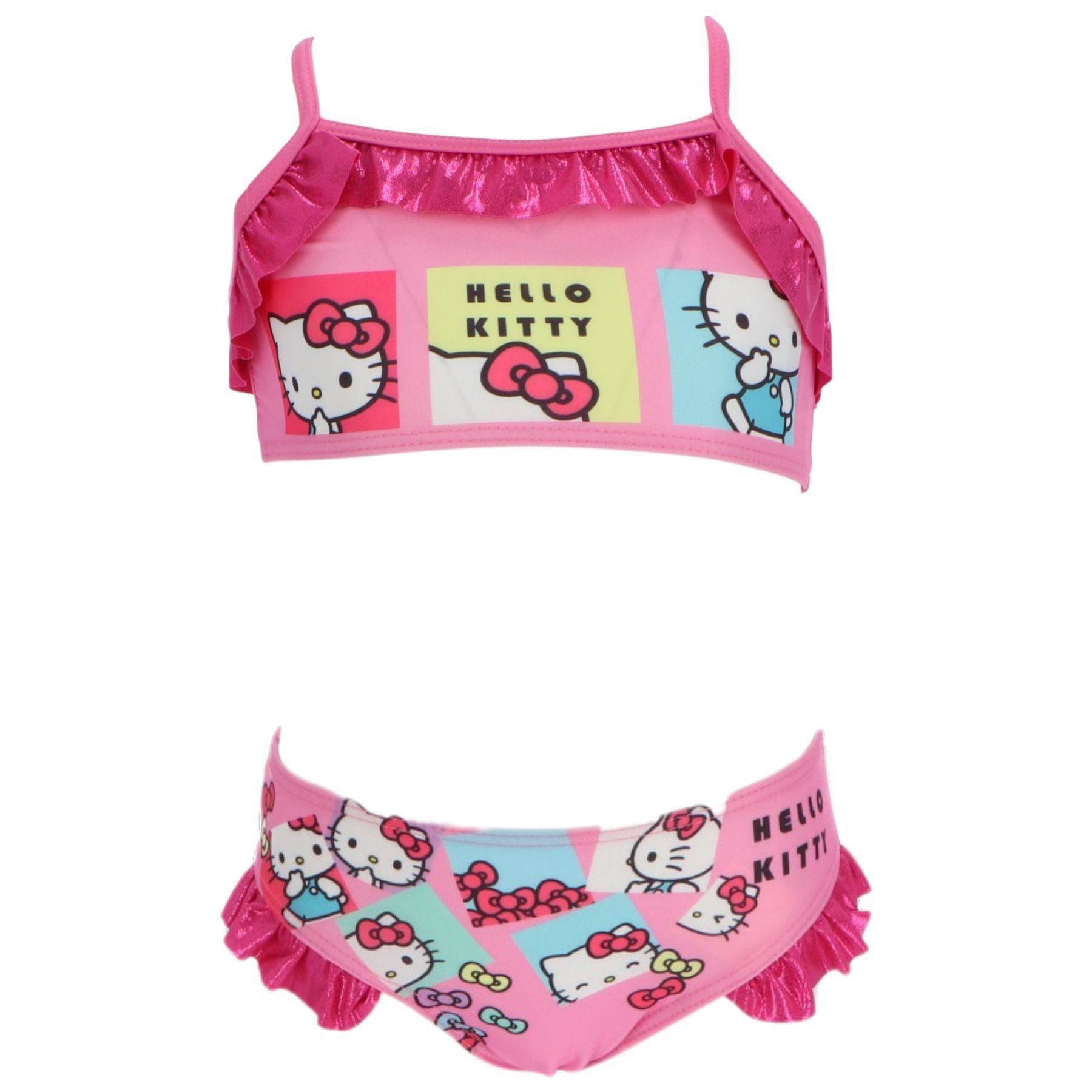 Textiel Trade B.V. Balconette-Bikini Hello Kitty Kinder Bikini – Zweiteiliger Badeanzug für Mädchen Strand (2-er Pack)