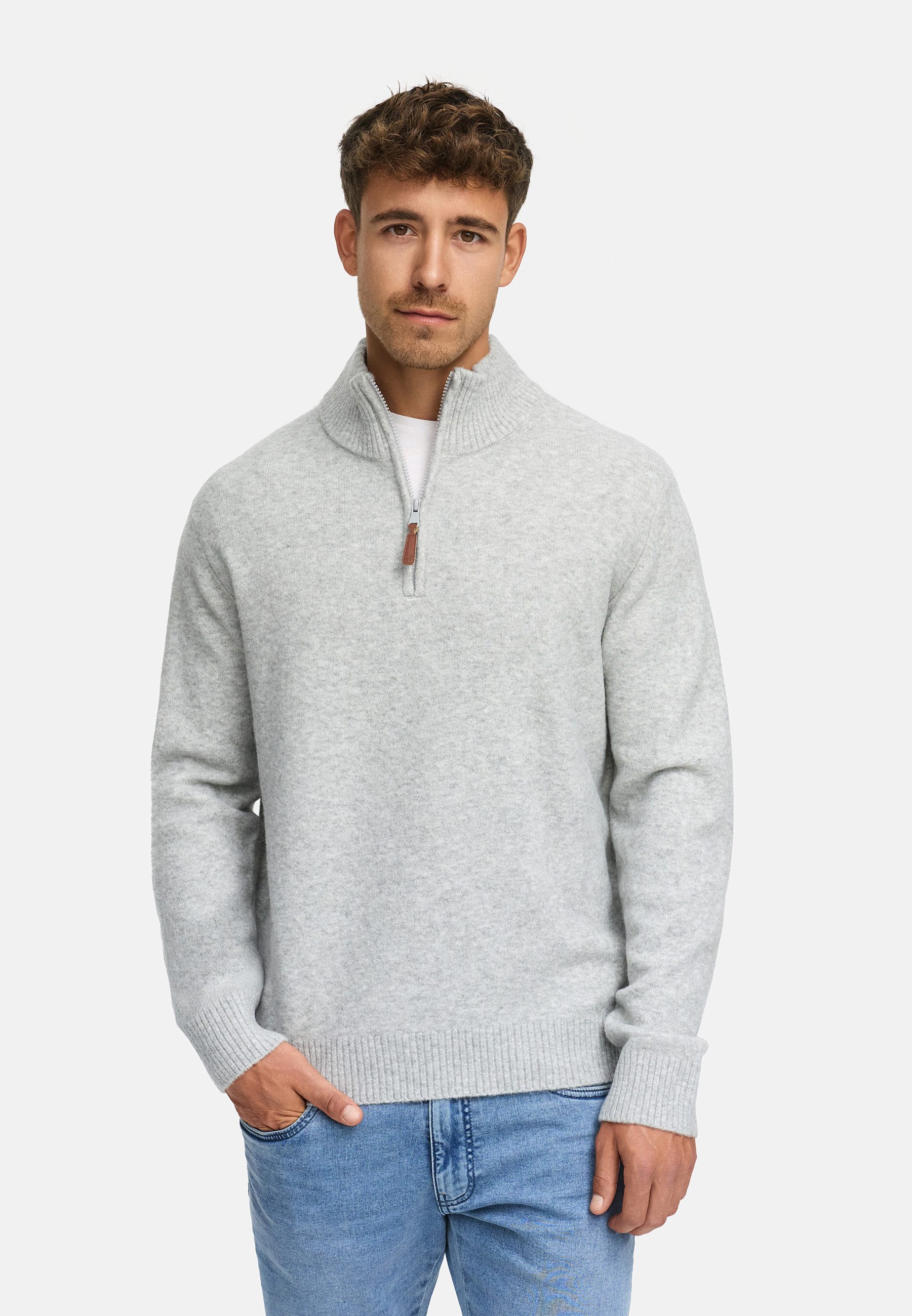 Indicode Strickpullover INTrax Half Zip Bequemer günstig online kaufen