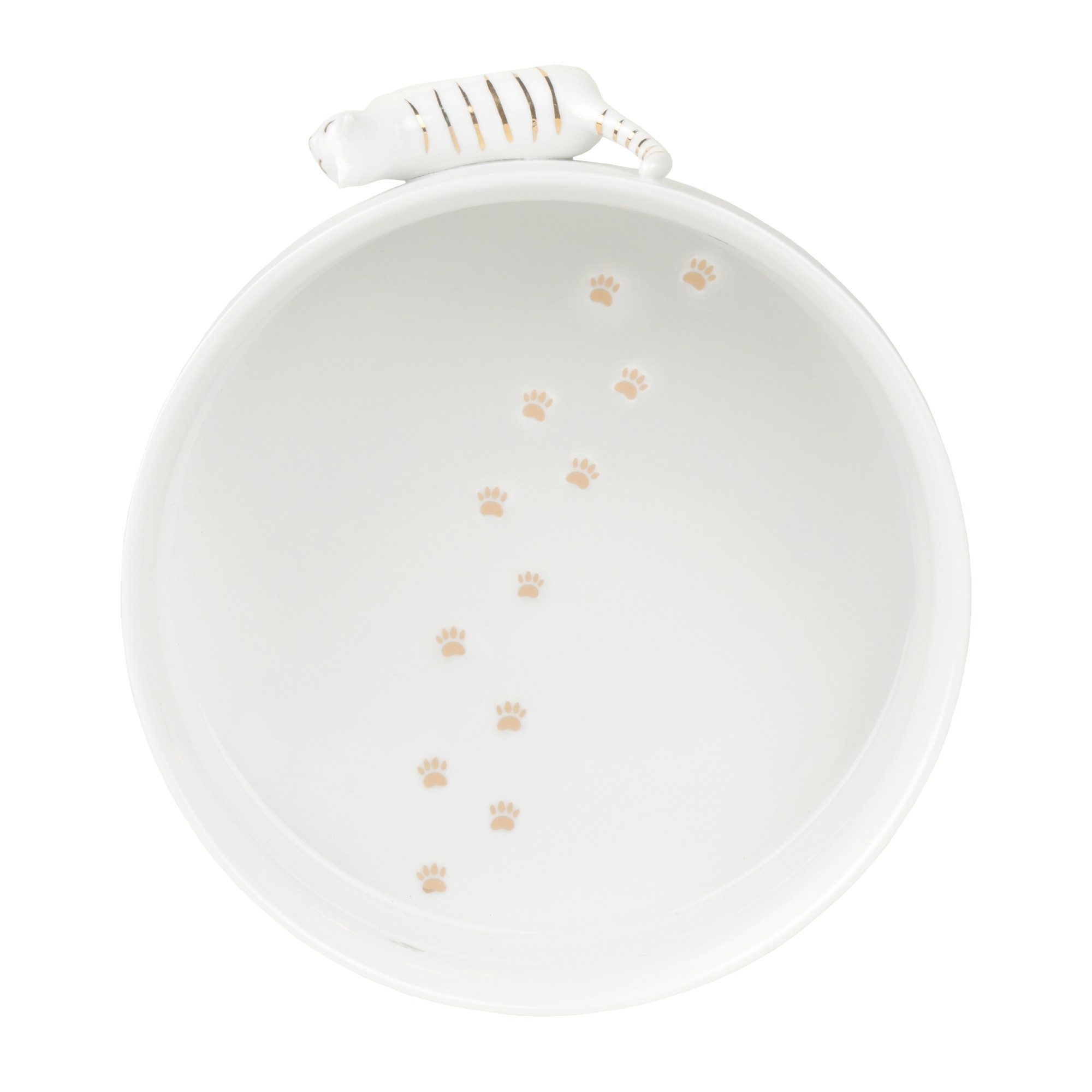 Räder Dekoschale räder Porzellangeschichten Schale Katze Weiß Gold günstig online kaufen