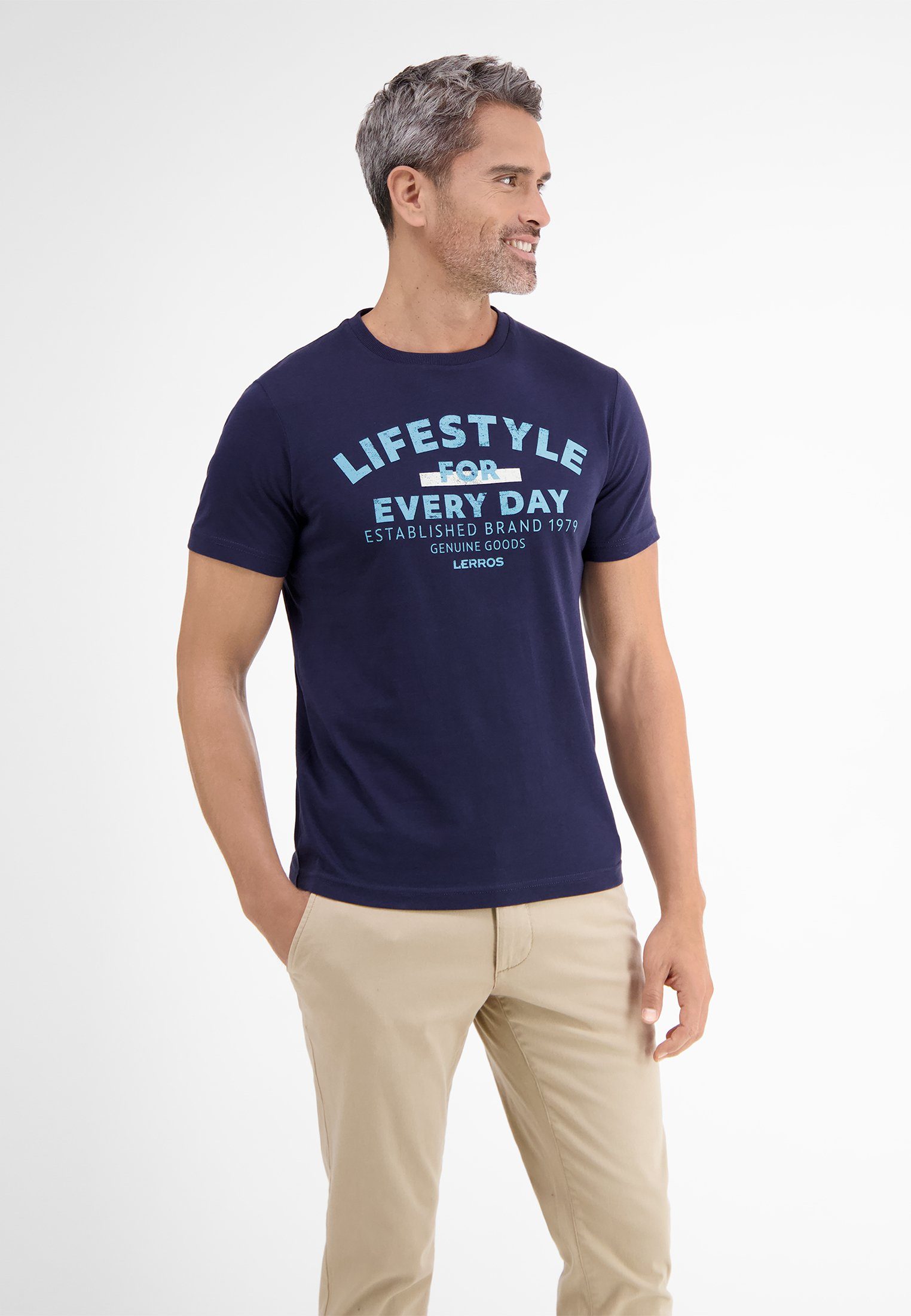 LERROS T-Shirt LERROS T-Shirt *Lifestyle for every day* NAVY