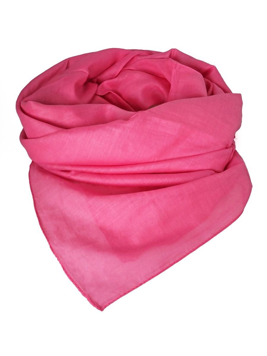 Hathi Halstuch Tuch Halstuch 100% Baumwolle unifarben rosa-pink, ca. 100 x100 cm, (1-St)