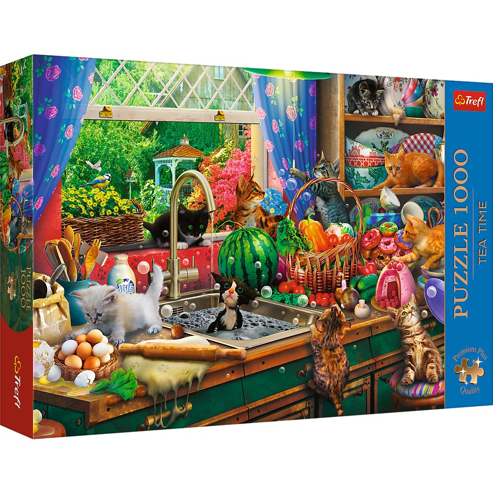 Trefl Puzzle Trefl, Katzen, 1000 Teile Premium Plus Puzzle, 1000 Puzzleteile