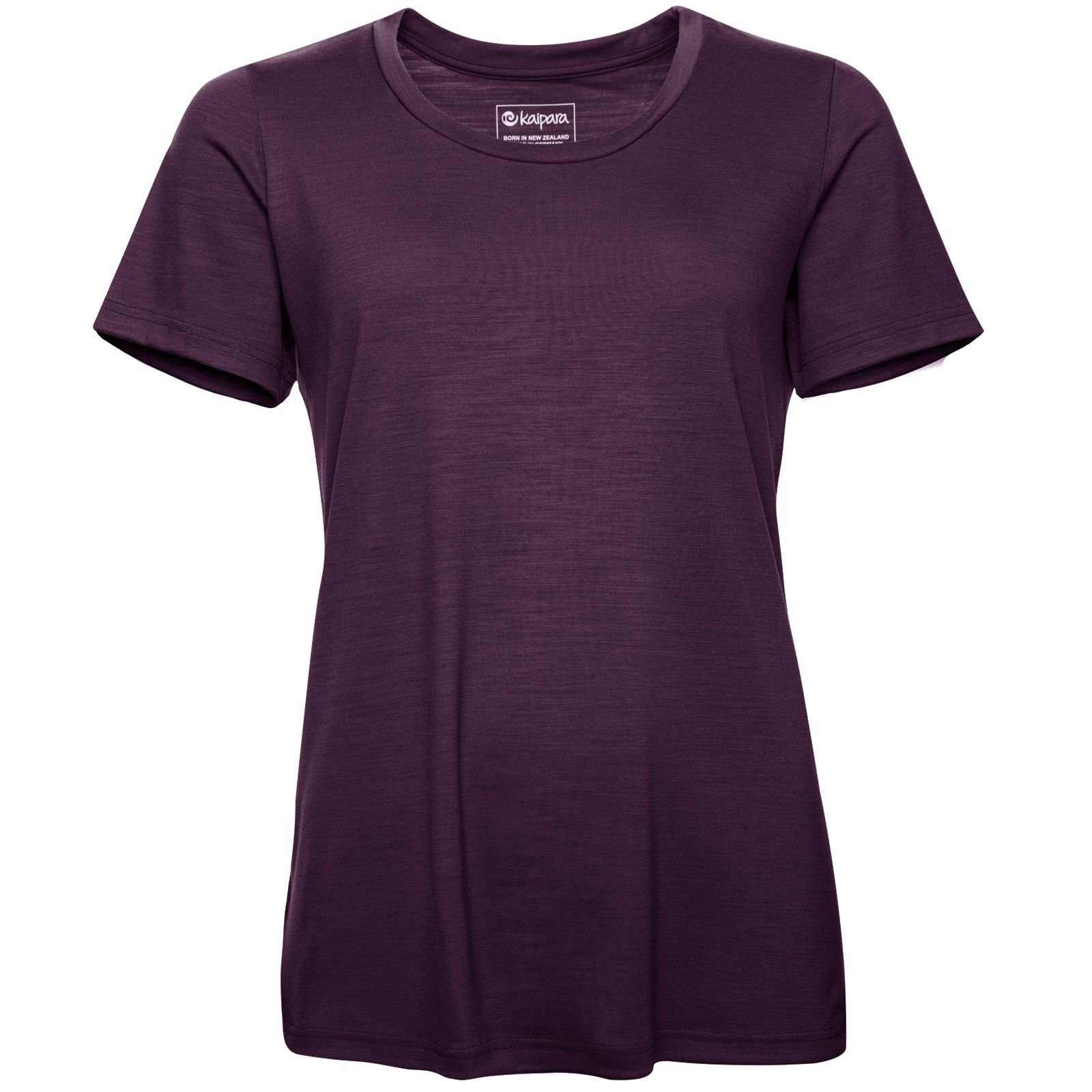Kaipara - Merino Sportswear Thermounterhemd URBAN Merino Shirt Damen Kurzarm Regular 200 warm weiter Ausschnitt (1-St) aus reiner Merinowolle Made in Germany