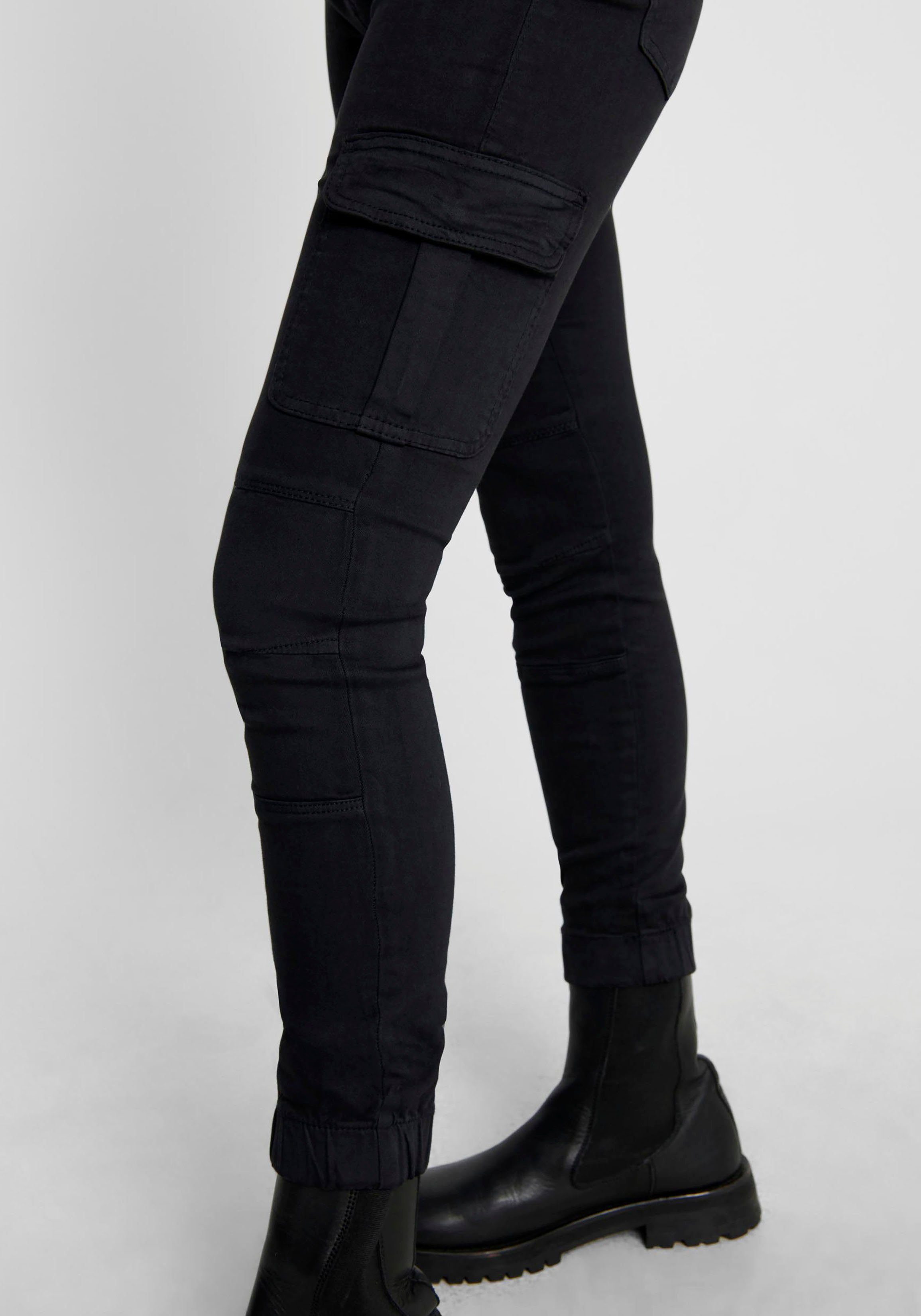 ONLY Cargohose ONLMISSOURI REG ANK CARGO PNT NOOS mit Stretchsäumen