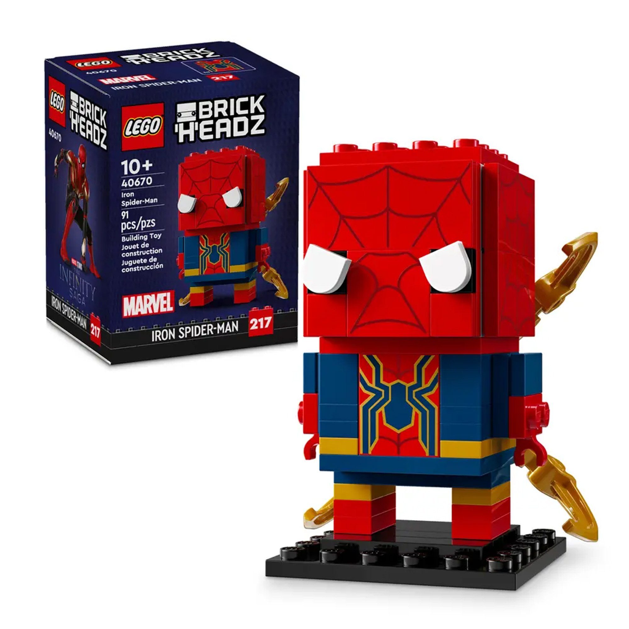 BrickHeadz Iron Spider-Man 40670 - Marvel Konstruktionsspielsteine