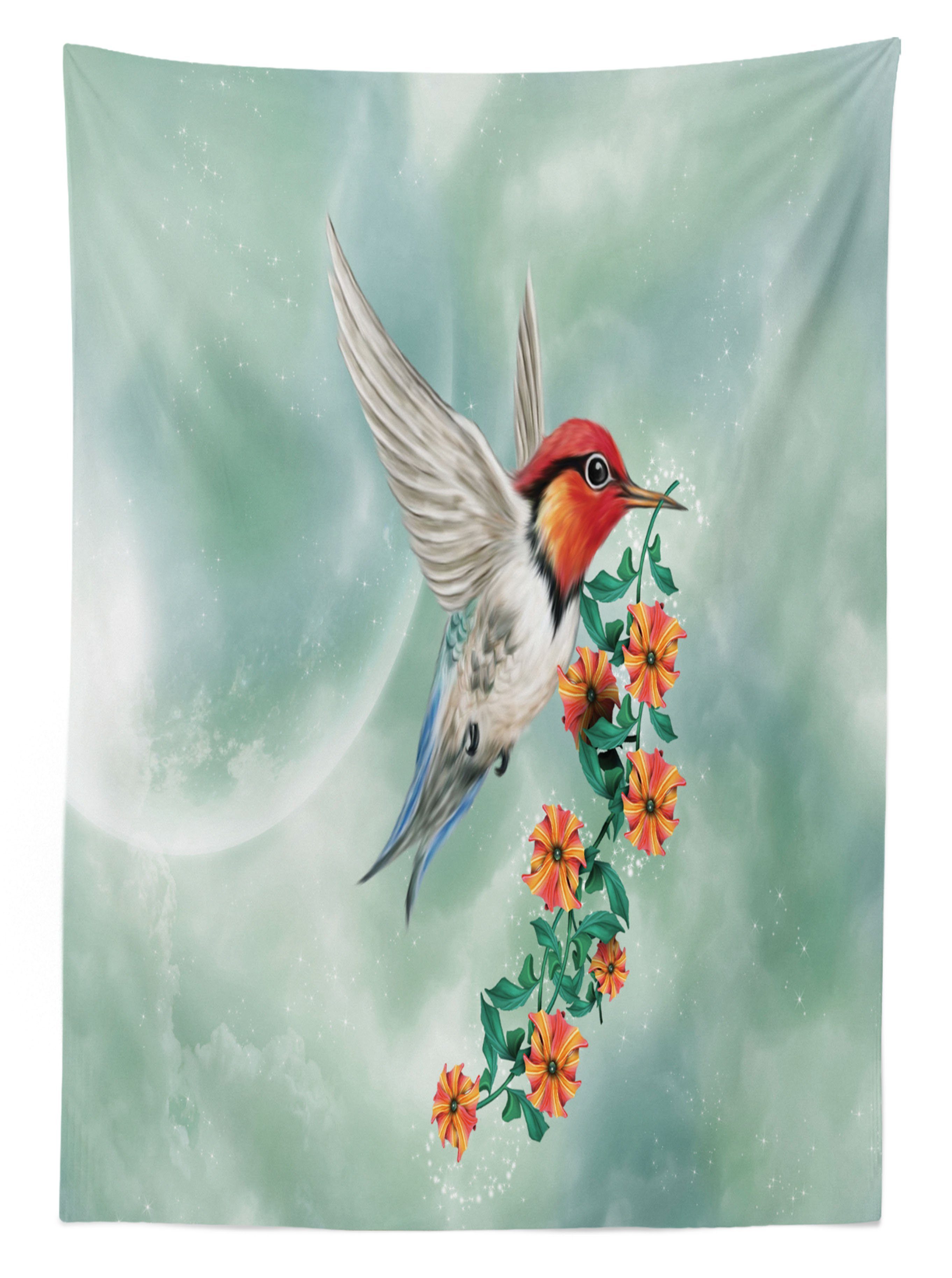 Abakuhaus Tischdecke Farbfest Waschbar Für Klare Ast Tier geeignet Vogel Außen den Blume Farben, Bereich mit