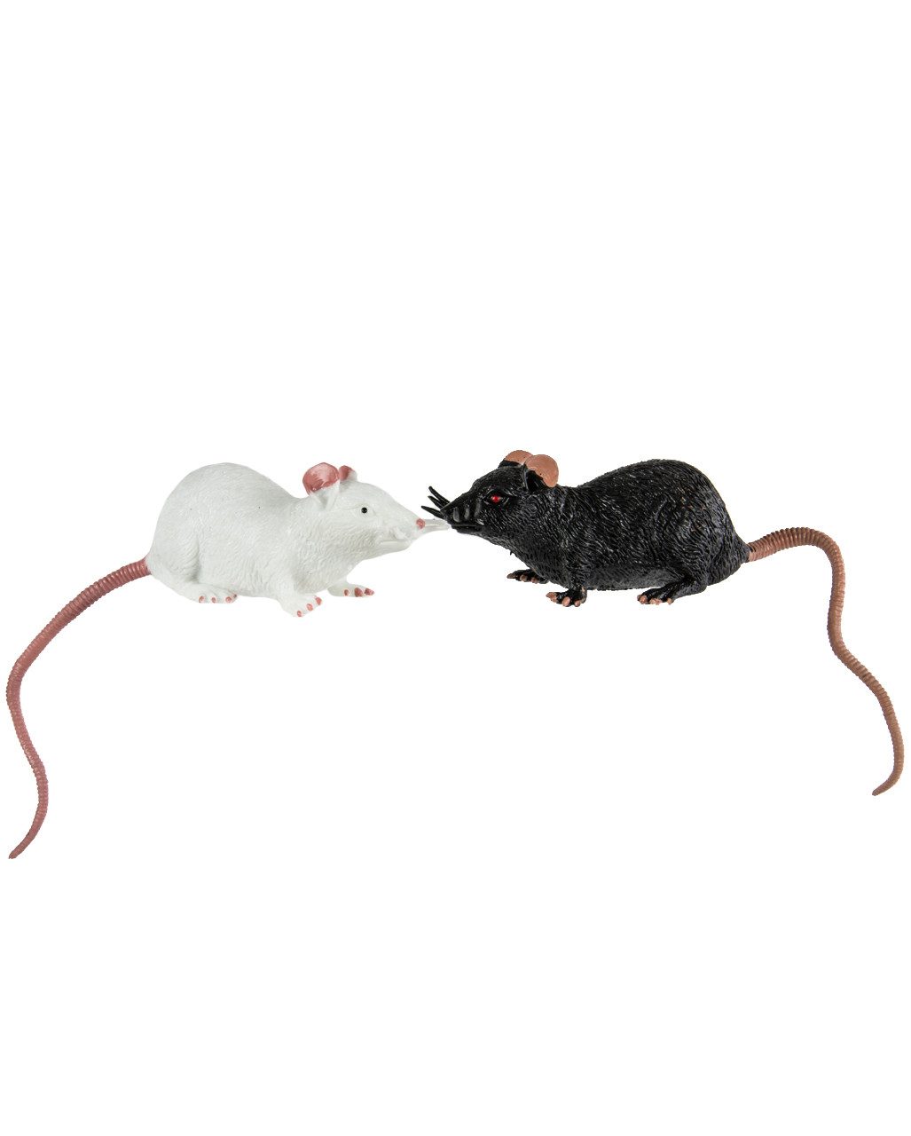 Cornelißen Dekoobjekt Dehnbare Ratte als Spielzeug 23 cm, Schwarz / Wei – Bild 2 von 2