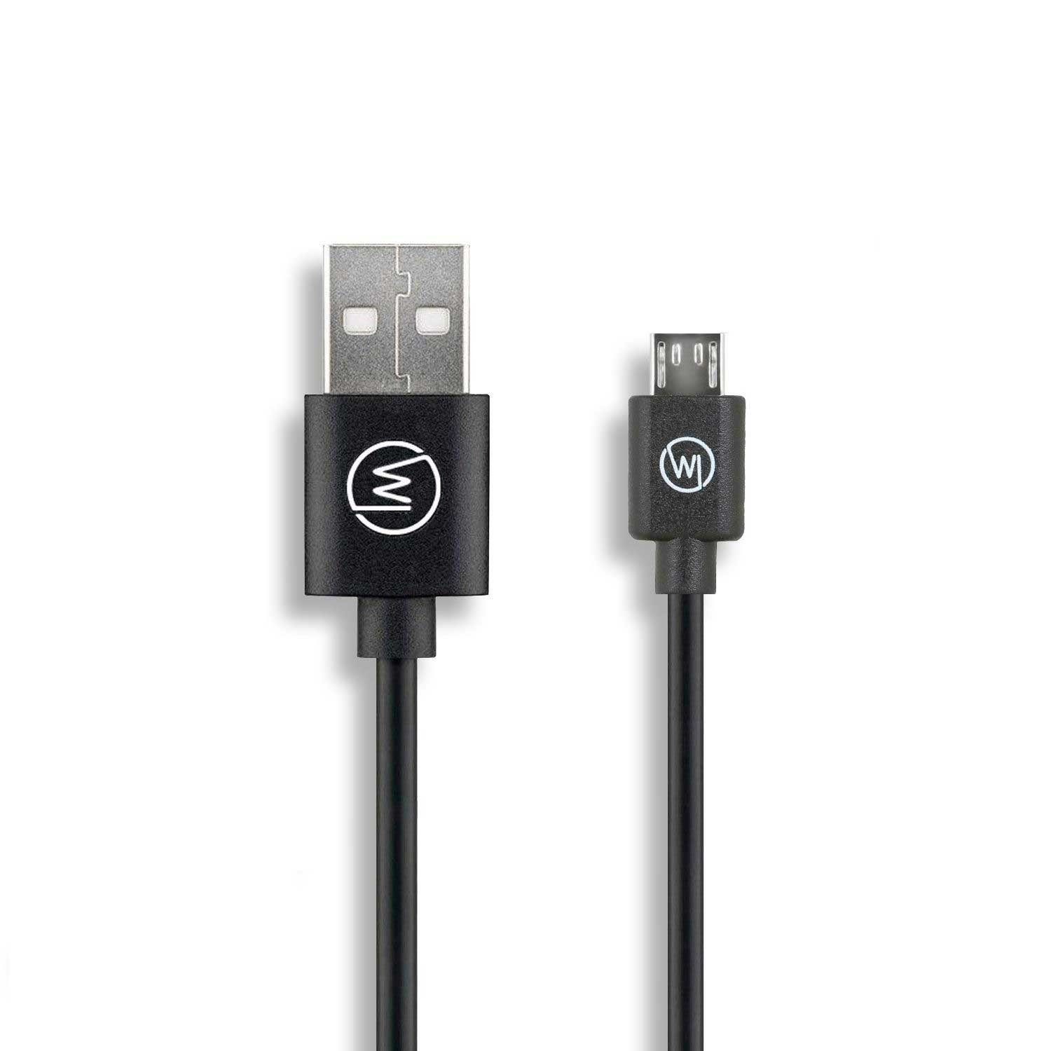 Wicked Chili MicroUSB Handy Ladekabel 3A Fast Charge USB Kabel Smartphone-Kabel, MicroUSB, USB-A (100 cm), Mit Klettband zum einfachen Wiederaufrollen, 2.5A Fast Charge, Hi-Spee