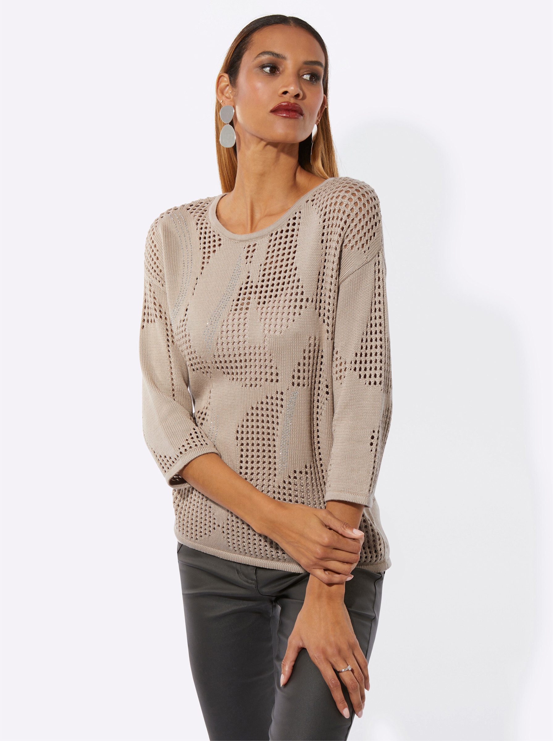 creation L Strickpullover Ajourpullover günstig online kaufen