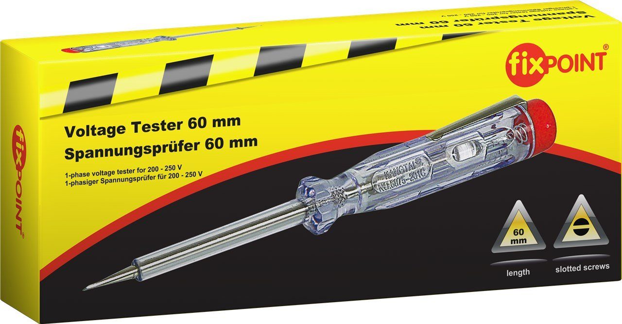 fixPOINT Raumthermometer Fixpoint Spannungsprüfer 140 mm - Maße: 3,0 mm x 100 mm