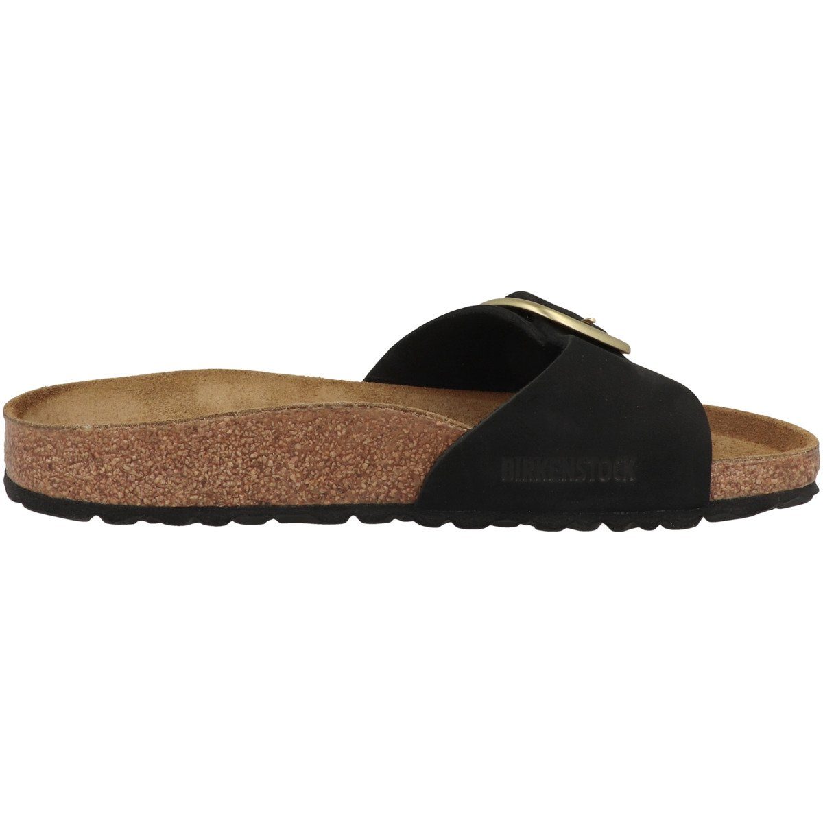 Birkenstock Madrid Big Buckle Nubukleder schmal Damen Pantolette Hausschuhe, Sandaletten, Mules, Pantoffeln, Slipper