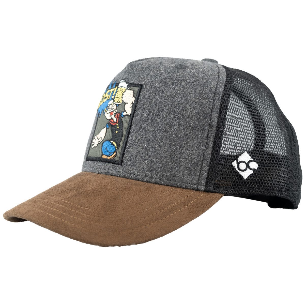Trucker Cap Bavarian Caps Popeye Curved Cap One Size dunkelgrau