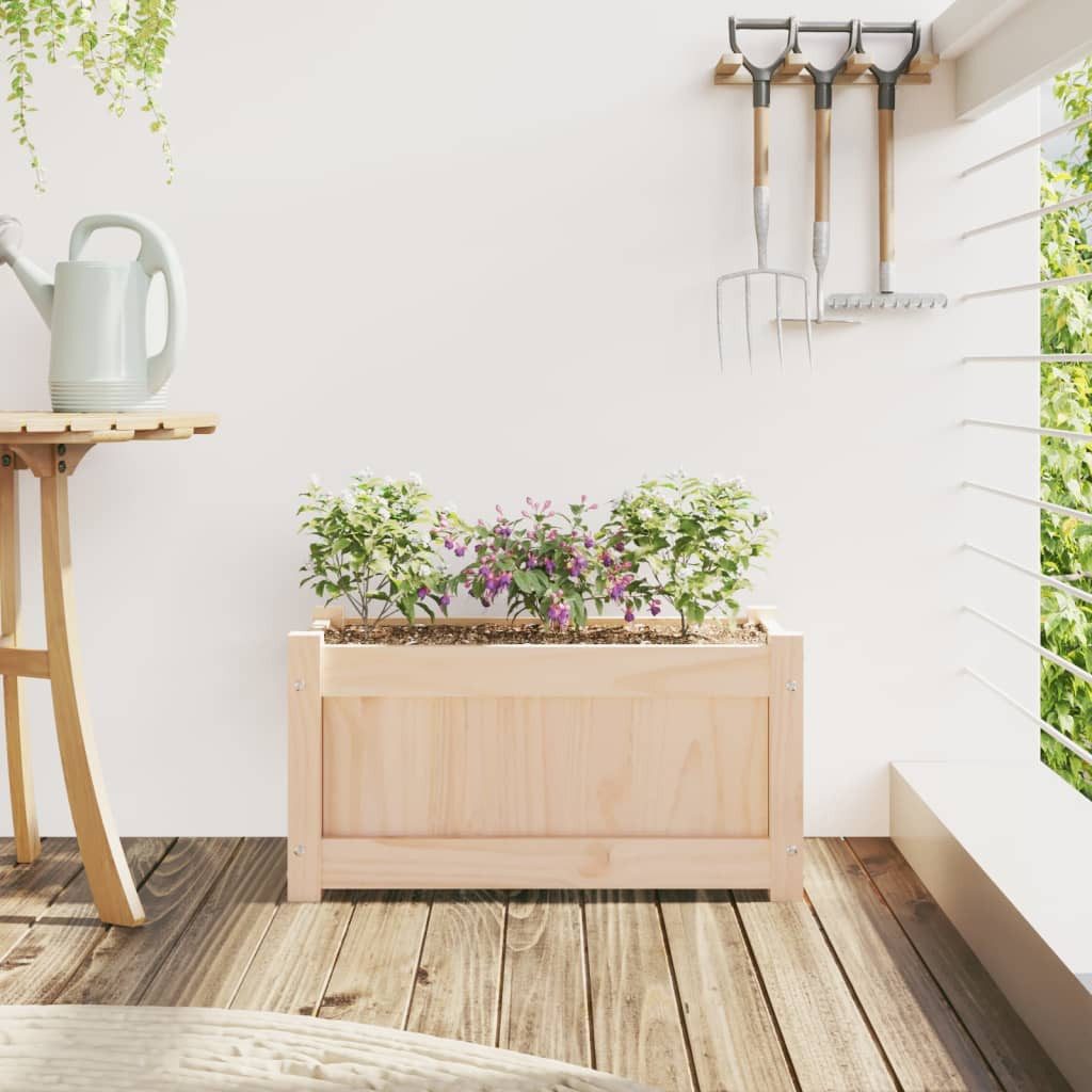 vidaXL Blumentopf Pflanzkübel 60x31x31 cm Massivholz günstig online kaufen