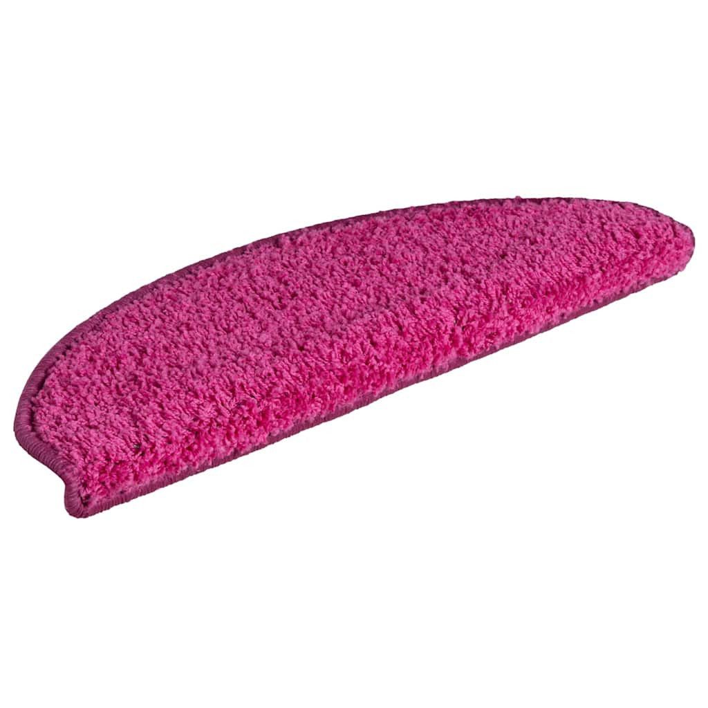vidaXL Stufenmatte Stufenmatten 30 Stk. 65x21x4 cm Rosa Halbrund Groß, Rechteckig, Höhe: 4 mm