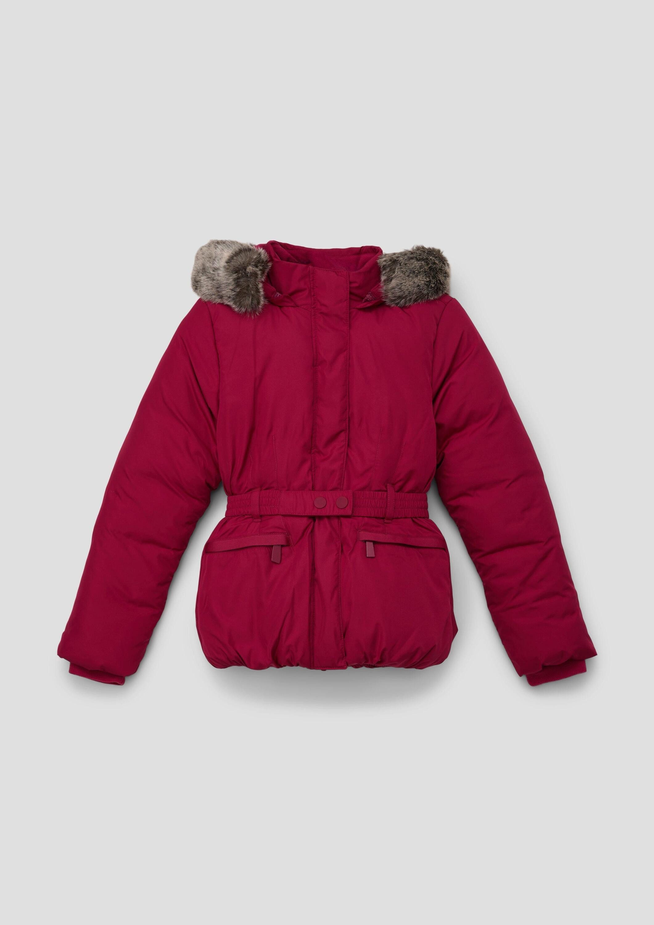 s.Oliver Winterjacke Outdoor-Jacke Wattierte Jacke mit Fleece-Futter