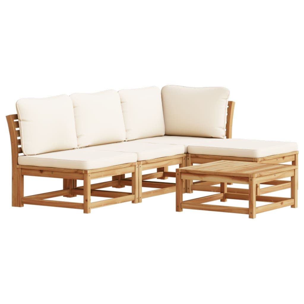 vidaXL Sofaelement 5-tlg. Garten-Lounge-Set mit Kissen günstig online kaufen