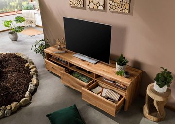 Massivmoebel24 TV-Board TV-Board Wildeiche 191x45x50 natur geölt PURE OAK #109