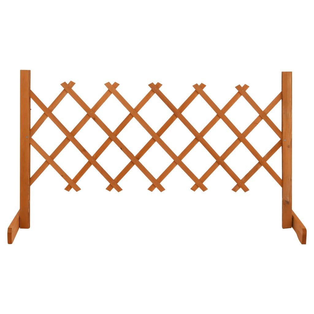 vidaXL Gartenzaun Garten-Rankzaun Orange 120x60 cm Massivholz Tanne, (1-St)