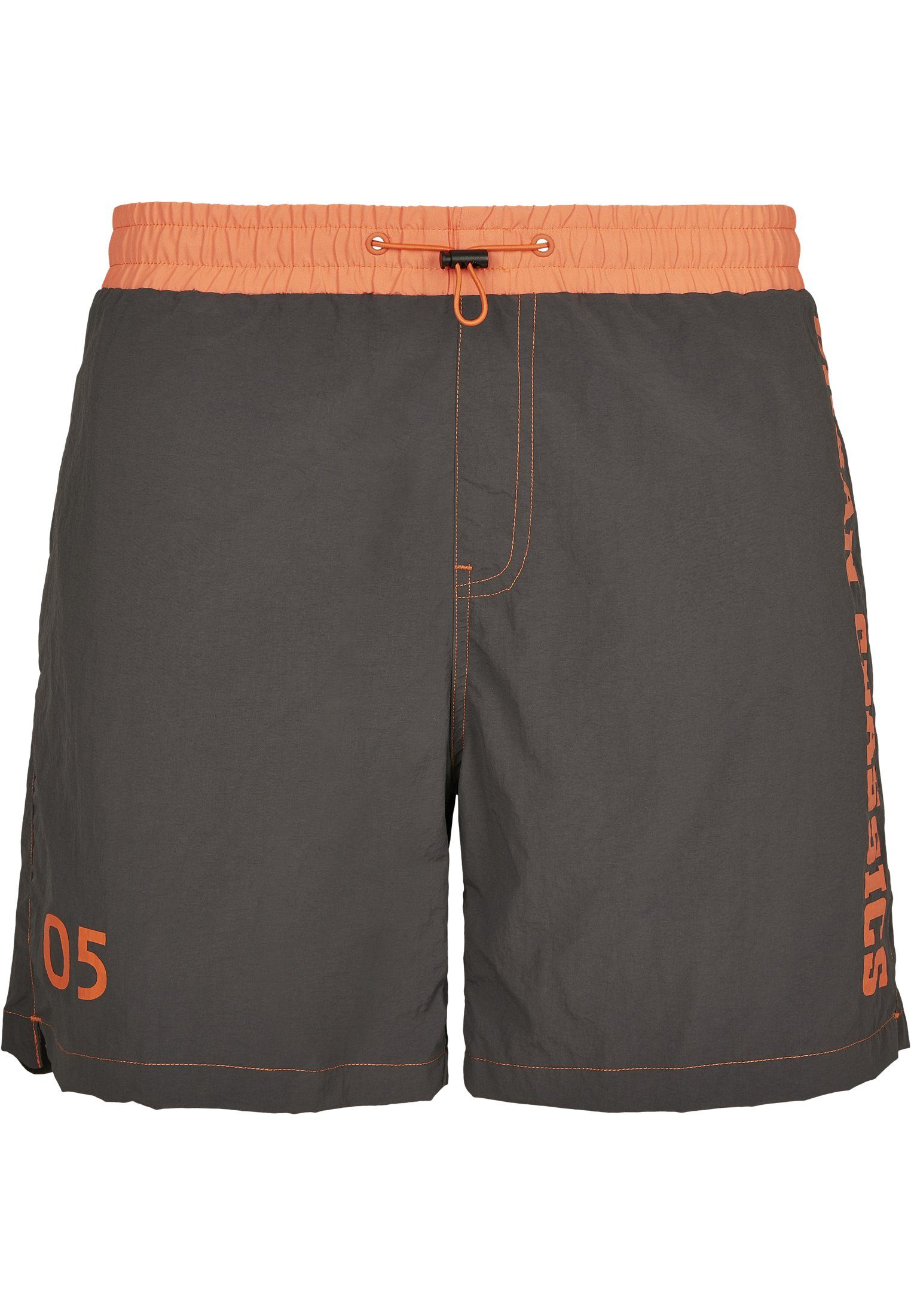 UC Badeshorts Swim Herren Logo URBAN CLASSICS darkshadow Shorts