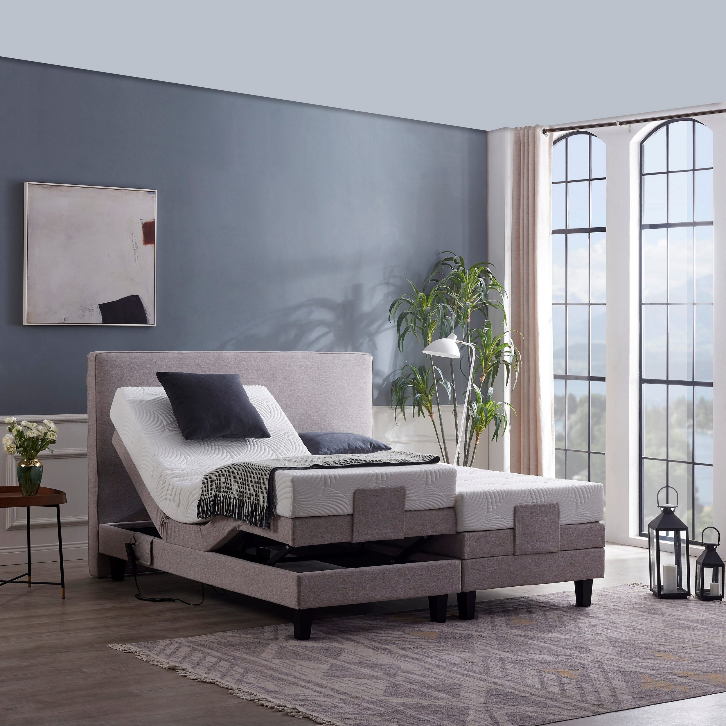 V6 Boxspringbett Motorbett 209E Bestes Preis-Leistungs-Verhältnis günstig online kaufen