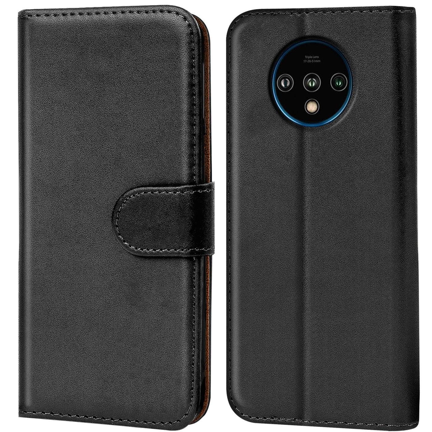 CoolGadget Handyhülle Wallet Klapp Tasche Book Case für OnePlus 7T 6,55 Zoll, Hülle Klapphülle Flip Cover Etui Schutzhülle