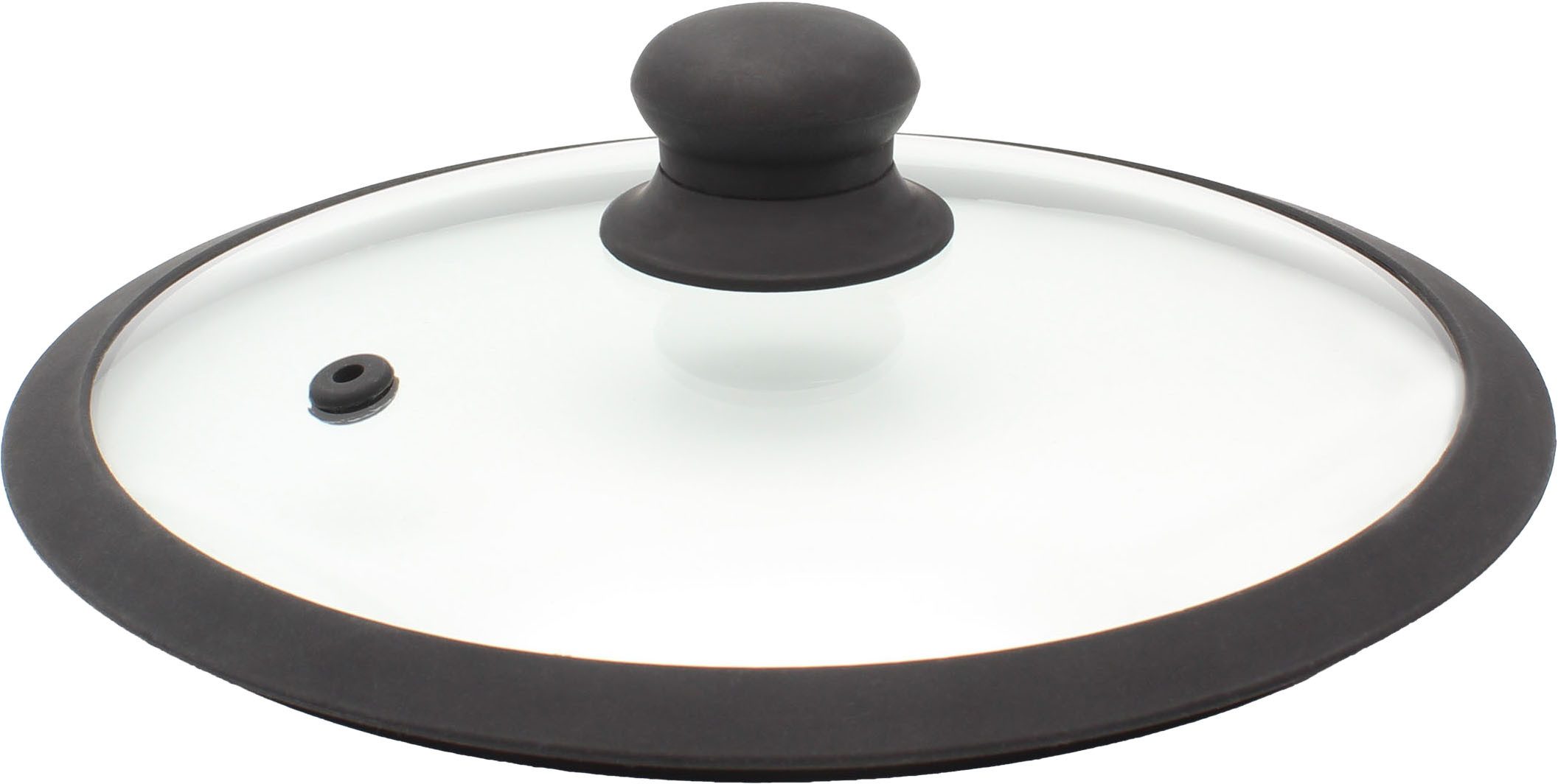 Krüger Deckel Glasdeckel Saphir mit Soft-Touch-Knopf, (1-tlg), hitzebeständig bis 160°C und spülmaschinengeeignet