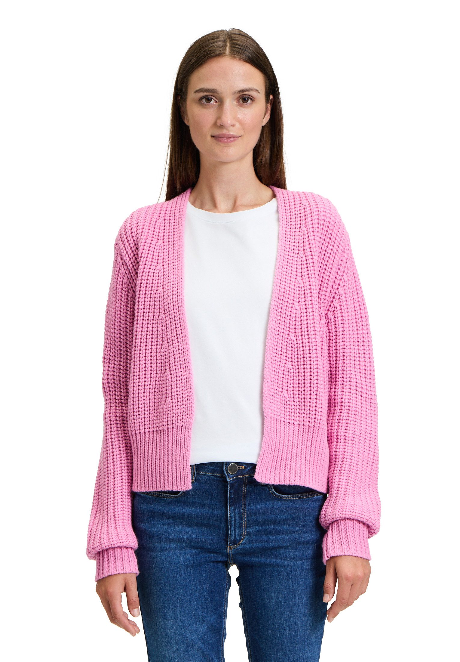 Strickjacke Betty & Co Grobstrickjacke ohne Verschluss