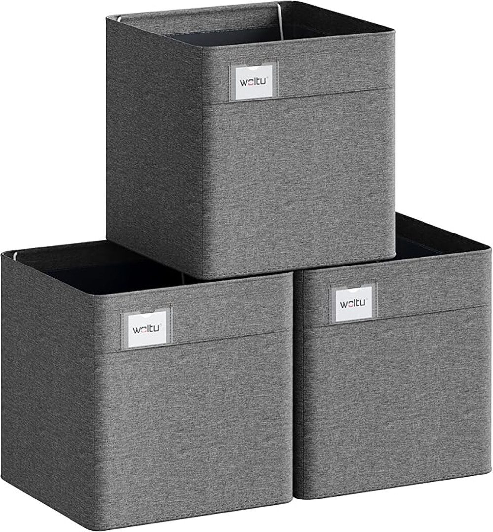 Woltu Aufbewahrungsbox (3 St), mit Griffen, Stoffbox Aufbewahrung, Regal Ei günstig online kaufen
