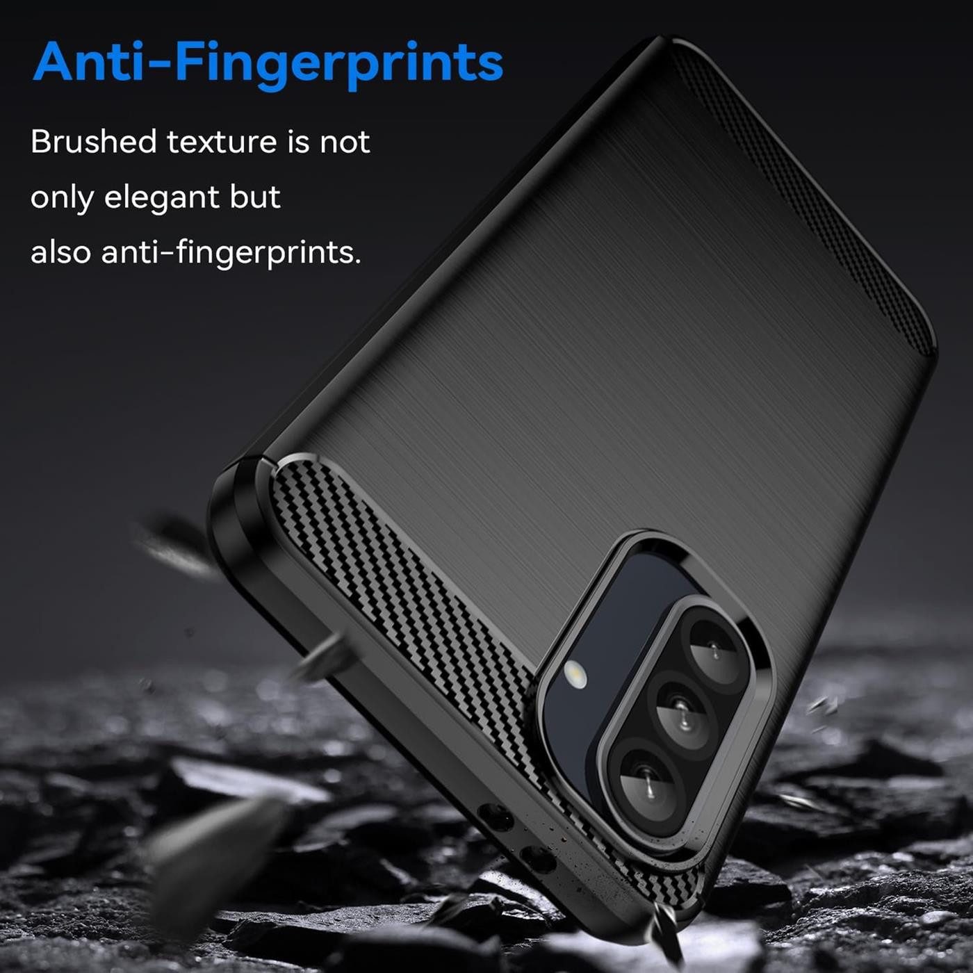 CoolGadget Handyhülle Carbon Handy Hülle für Samsung Galaxy A56 5G 6,7 Zoll, robuste Telefonhülle Case Schutzhülle für Samsung A56 5G Hülle – Bild 5 von 5