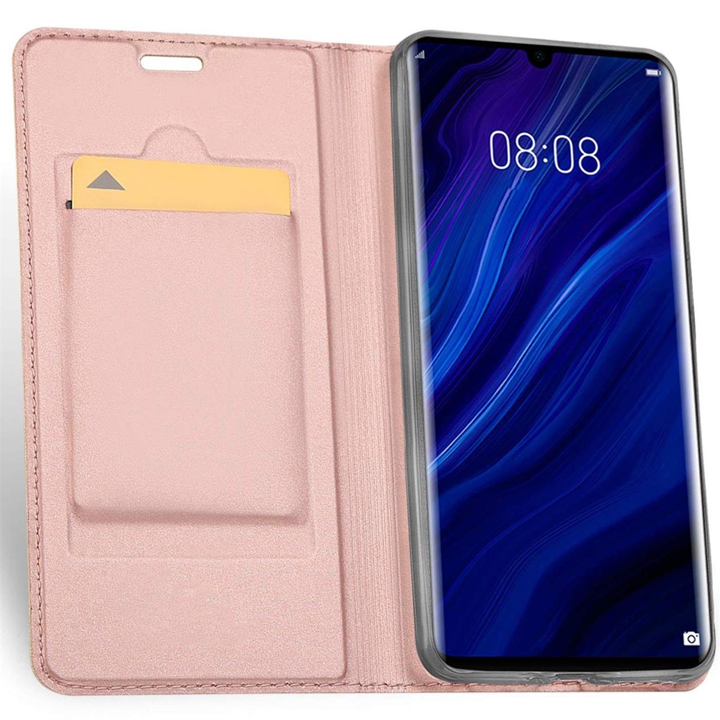 CoolGadget Handyhülle Klapptasche Wallet Kartenfach für Huawei P30 Pro 6,5 Zoll, Ultra Slim Flip Case Hülle Klapphülle Cover Schutzhülle
