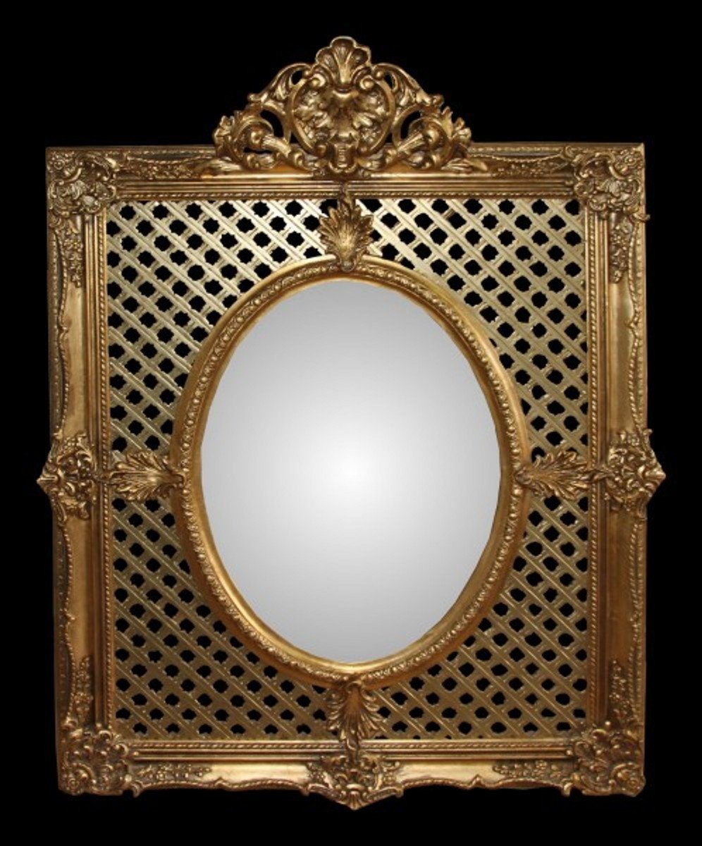 141 cm 101 H Limited cm, Prunkvoll & - Spiegel Edel Luxus Padrino Barock Edition Casa Barockspiegel - B Gold