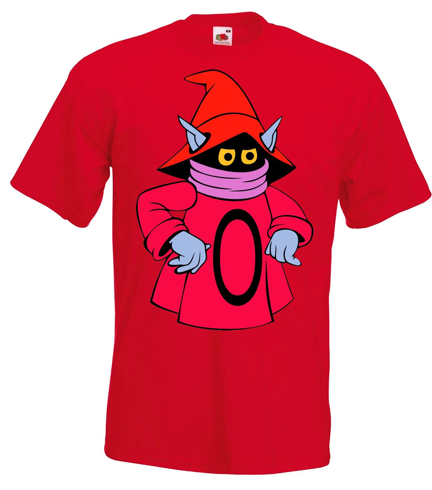 für trendigem T-Shirt Designz Youth mit Herren Orko Frontprint Rot T-Shirt