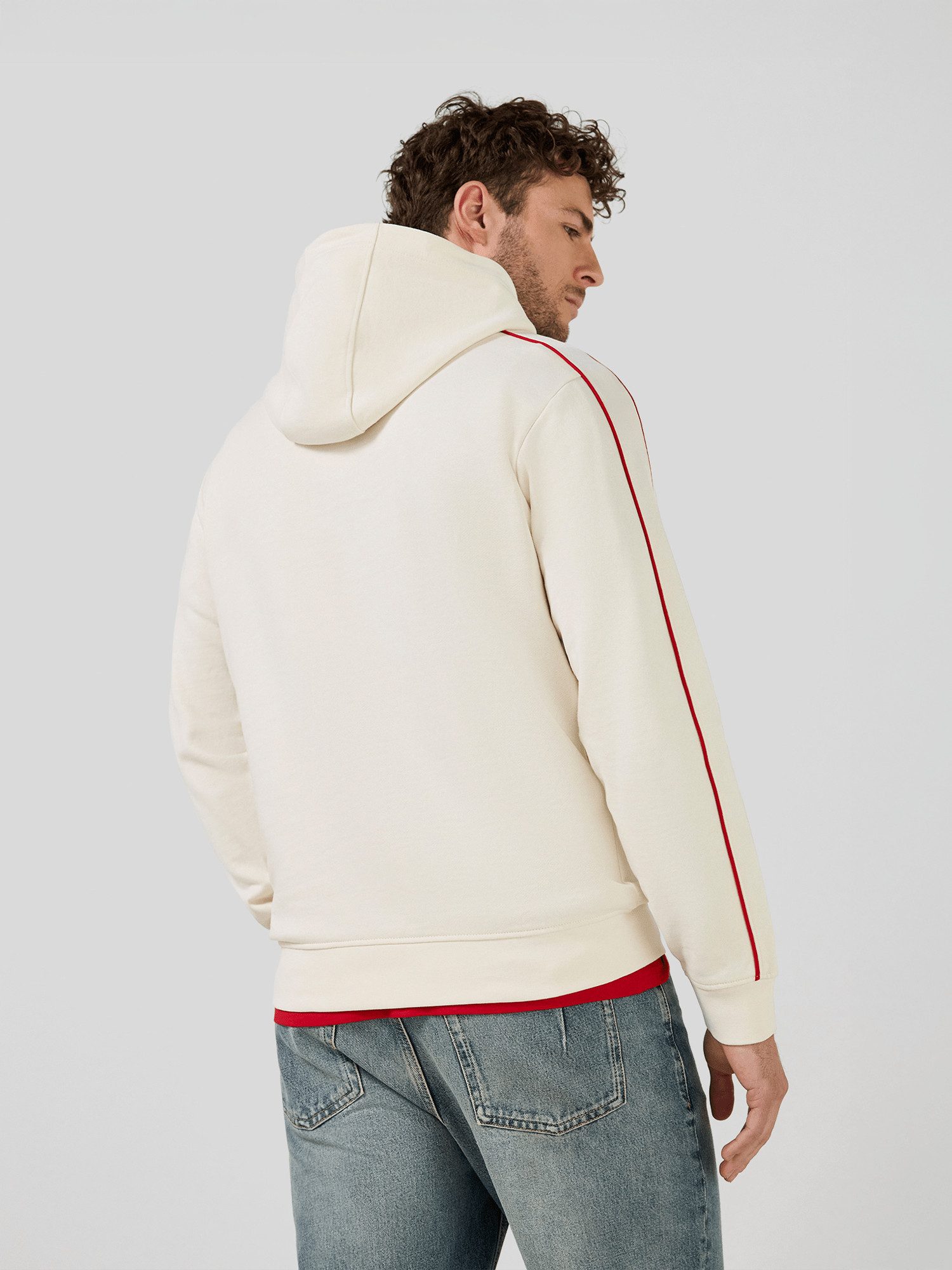 FC Bayern München Kapuzenpullover FC Bayern München, Hoodie Essentials, Herren, Off white