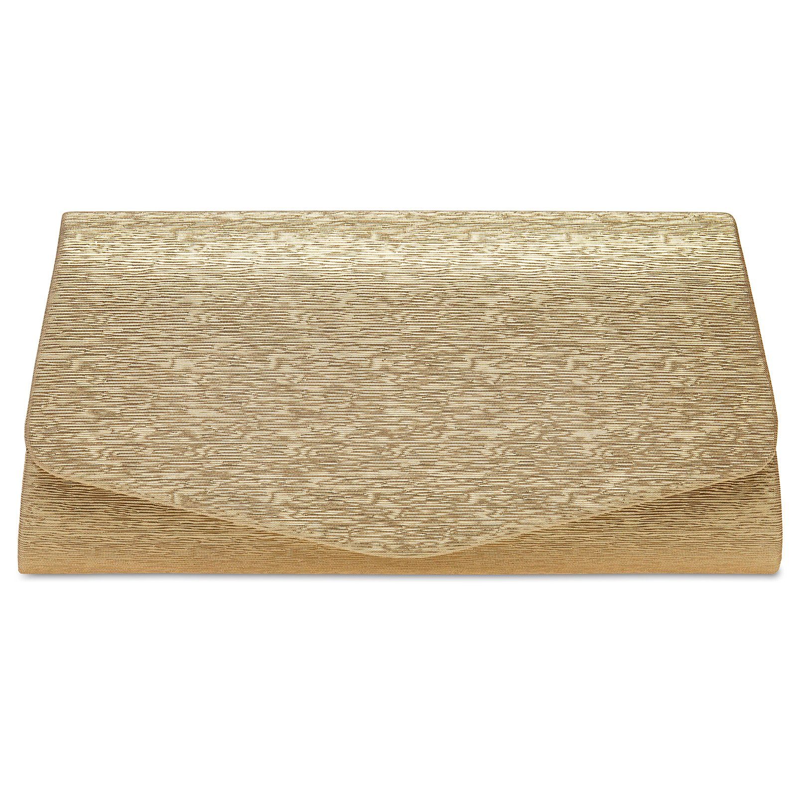 Caspar Clutch TA526 Damen elegante Glanz Abendtasche