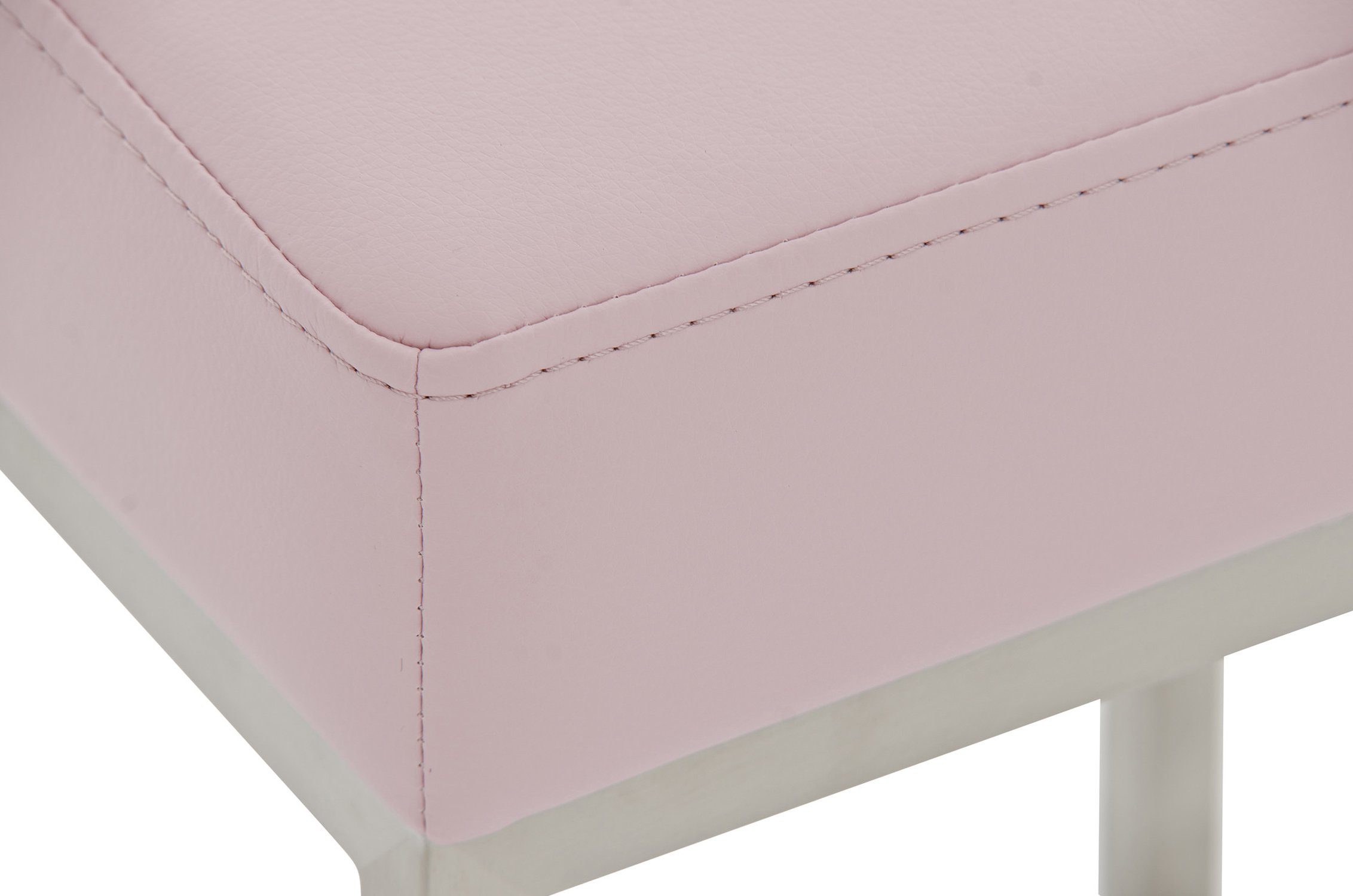 Sitzfläche: Pink - Gestell Montana-E5 - hochwertiger Fußstütze - & Kunstleder und Barhocker TPFLiving Küche), für Polsterung (mit Theke Hocker Edelstahl Thekenhocker