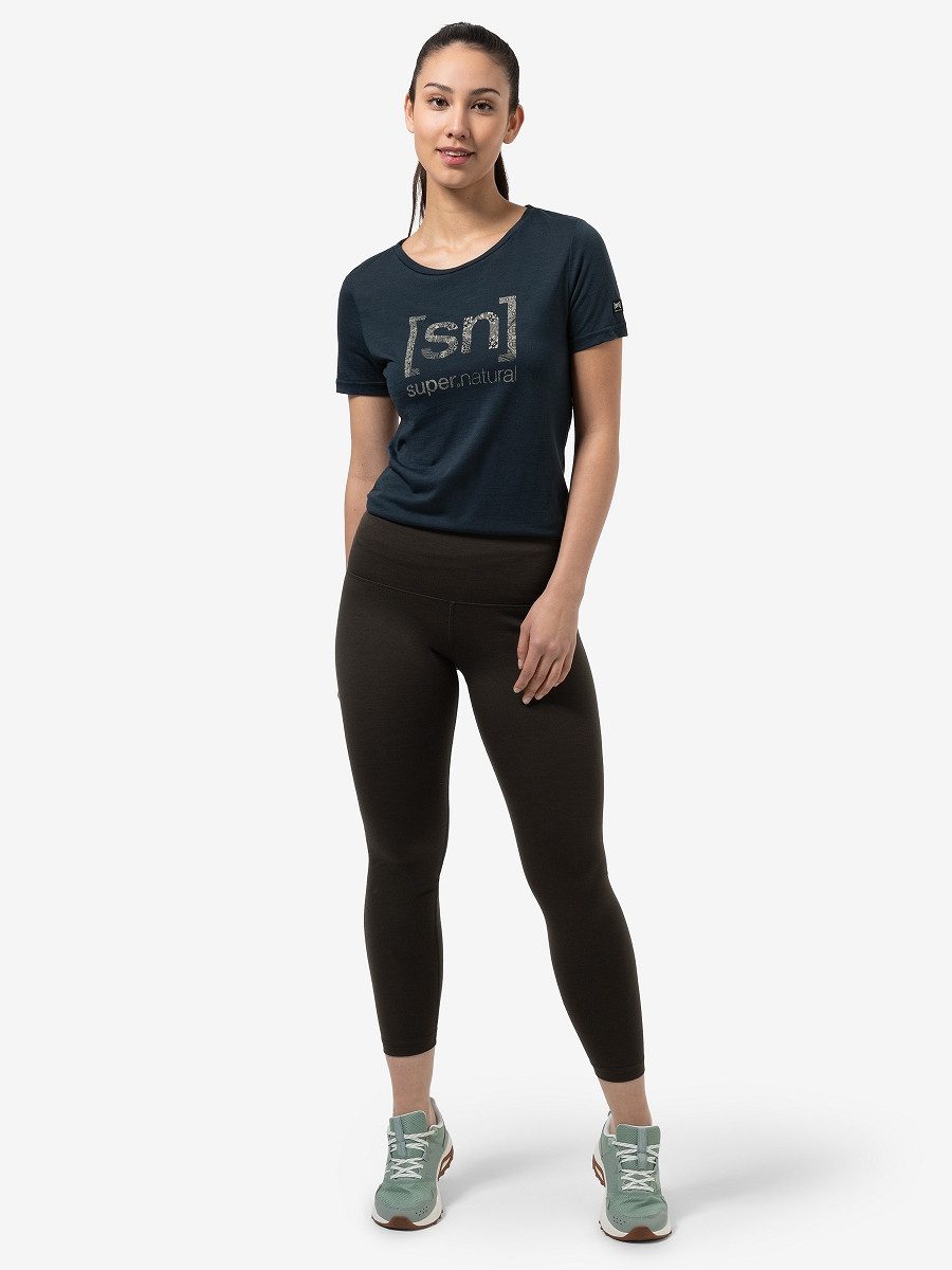 SUPER.NATURAL T-Shirt für Damen, Merino ARABESQUE günstig online kaufen
