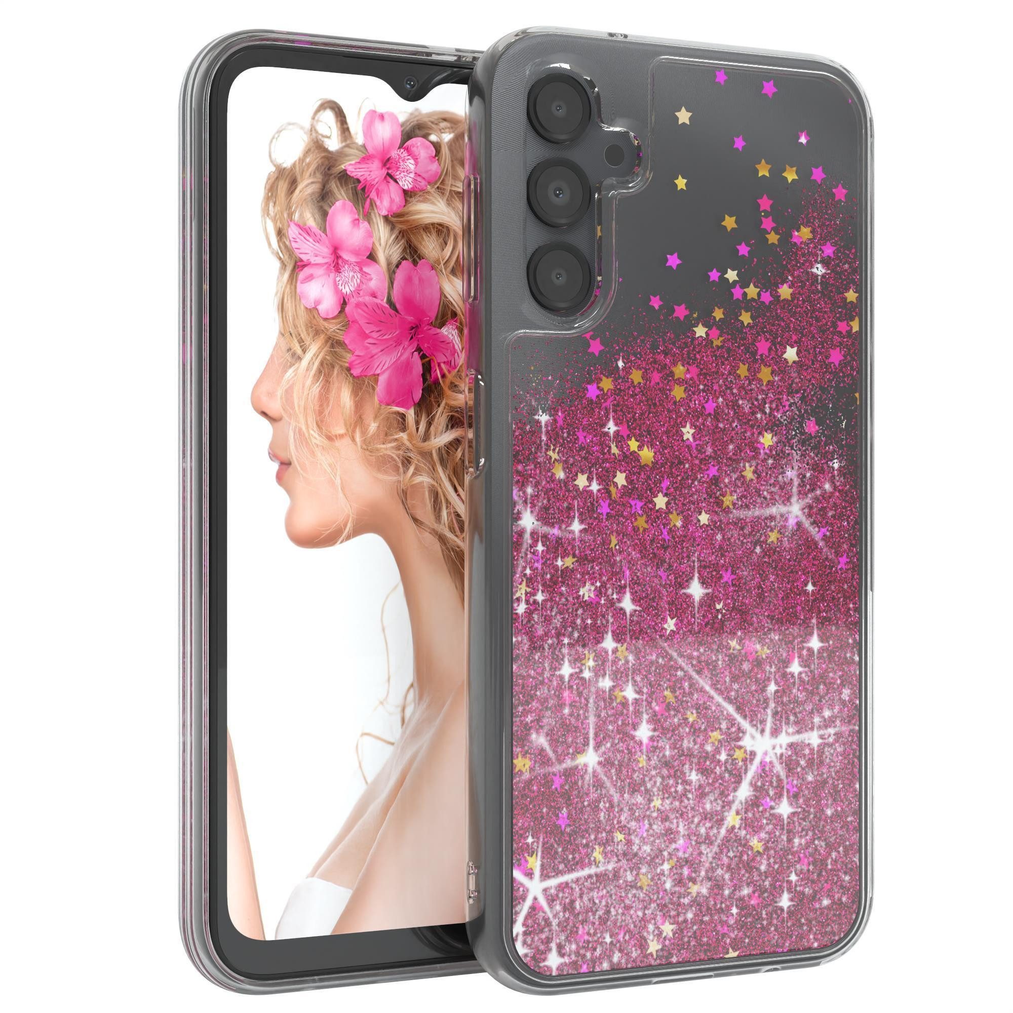 Handyhülle Liquid Glittery Case für Samsung Galaxy A14 (5G)