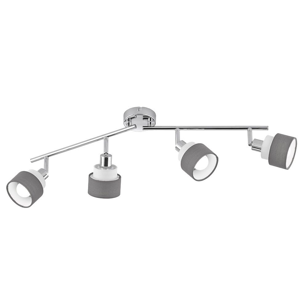 WOFI Deckenspot, Leuchtmittel nicht inklusive, Deckenlampe Deckenstrahler Schlafzimmerleuchte Spotleiste
