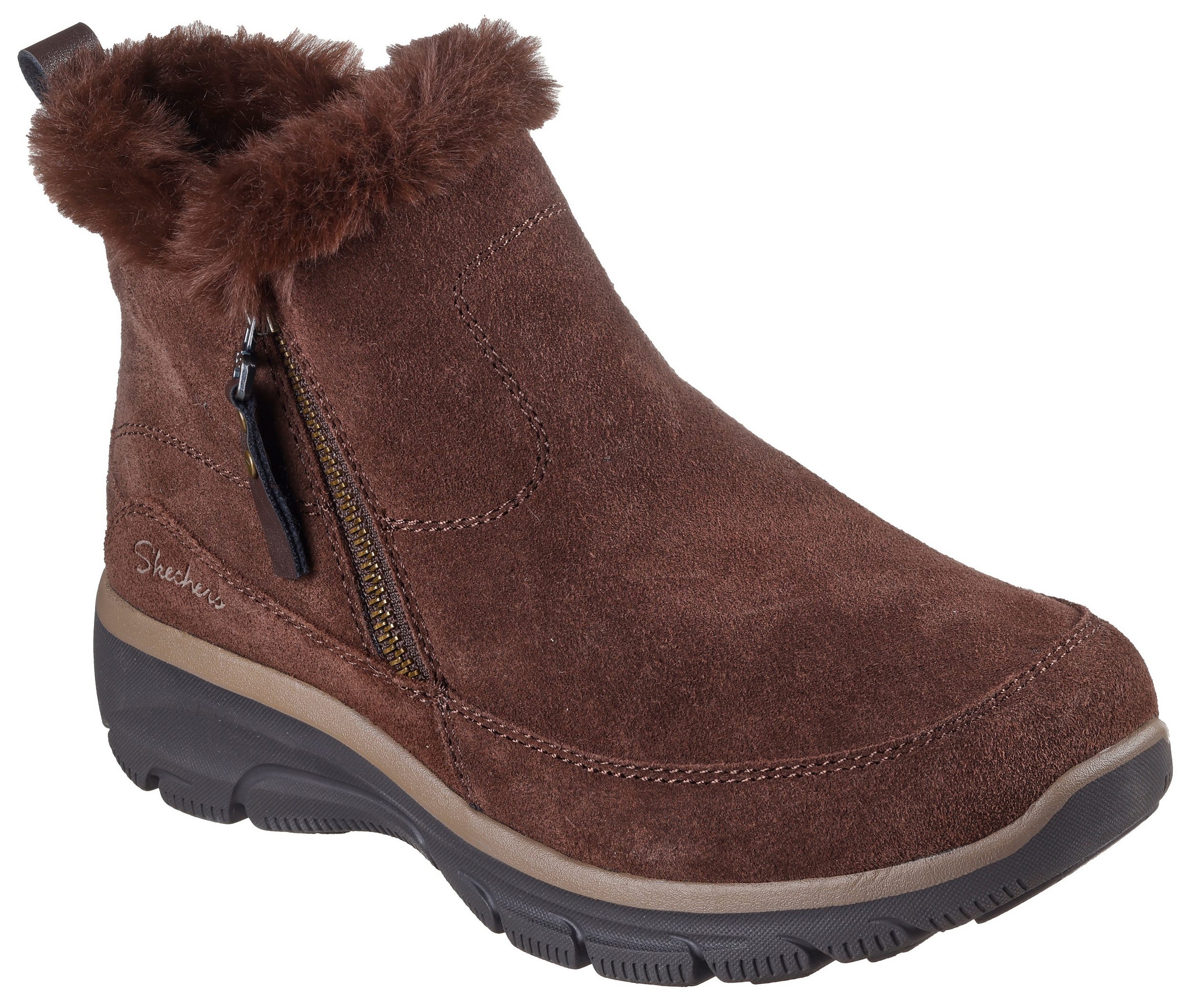 Skechers EASY GOING-COOL ZIP Winterboots Winterschuh, Reißverschlussstiefel mit 3M Scotchgard-Imprägnierung