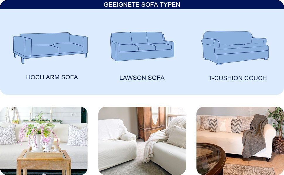Couchbezug mit Sitzer Stretch dunkelgrau Schonbezug Abdeckung MULISOFT, Sofahusse Sofahusse Sofabezug 1/2/3/4 Sofa Elastische, Stretch