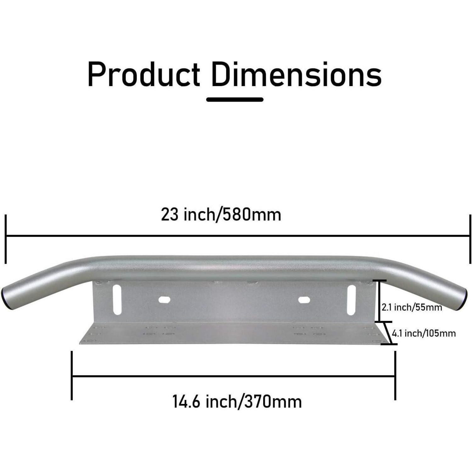 LuxusKollektion Kennzeichenhalter Kennzeichenhalter 23 Zoll Stoßstange Bullbar LED Offroad Halterung B