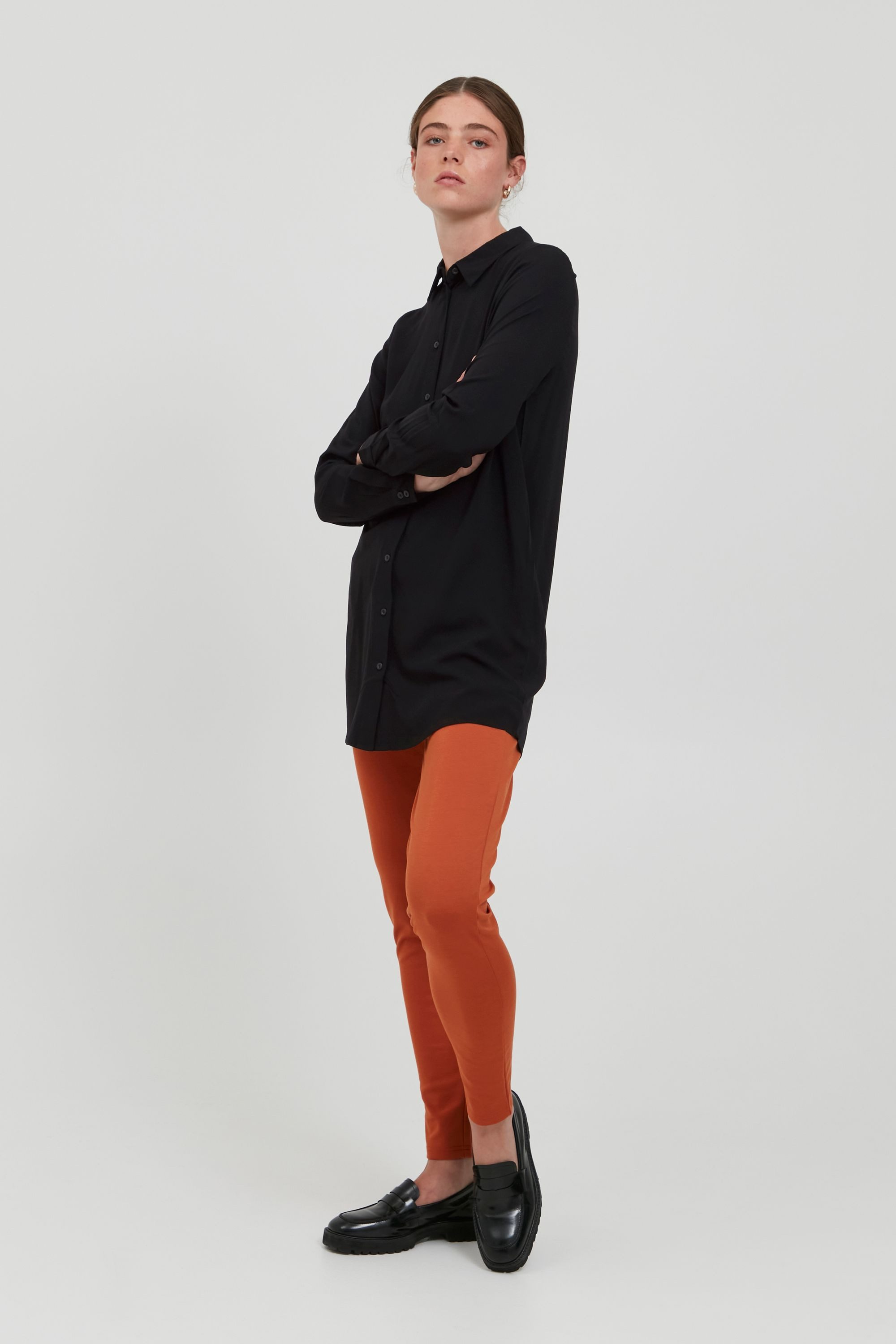 Ichi Langarmbluse IHMAIN Länger geschnittene Bluse günstig online kaufen