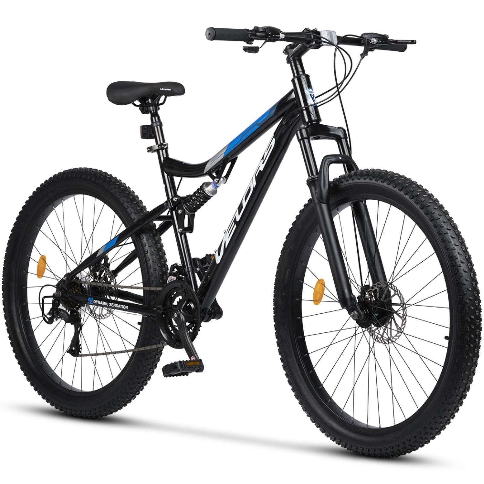 Mountainbike 27,5 Fat Grau Gang CARPAT Scheibenbremse, Shimano, Herren, Zoll 21 MTB Mechanische Tire 3.0 Kettenschaltung, Mountainbike Fully Bike Fat SPORT Schwarz Mountainbike Damen