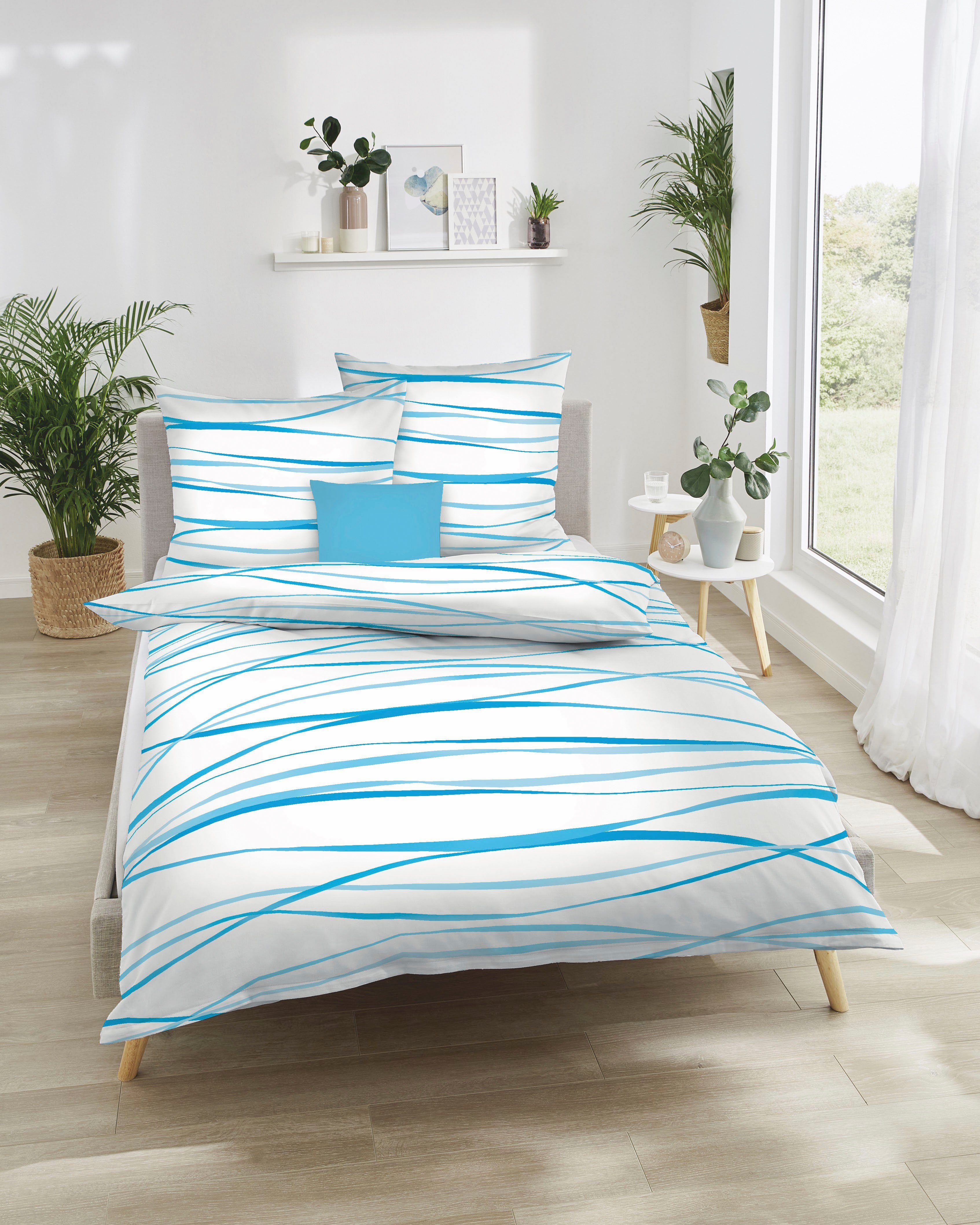 Kaeppel Bettwäsche MOTION, IN GR. 135X200, 155X220 ODER 200X200 CM, MIT REI günstig online kaufen