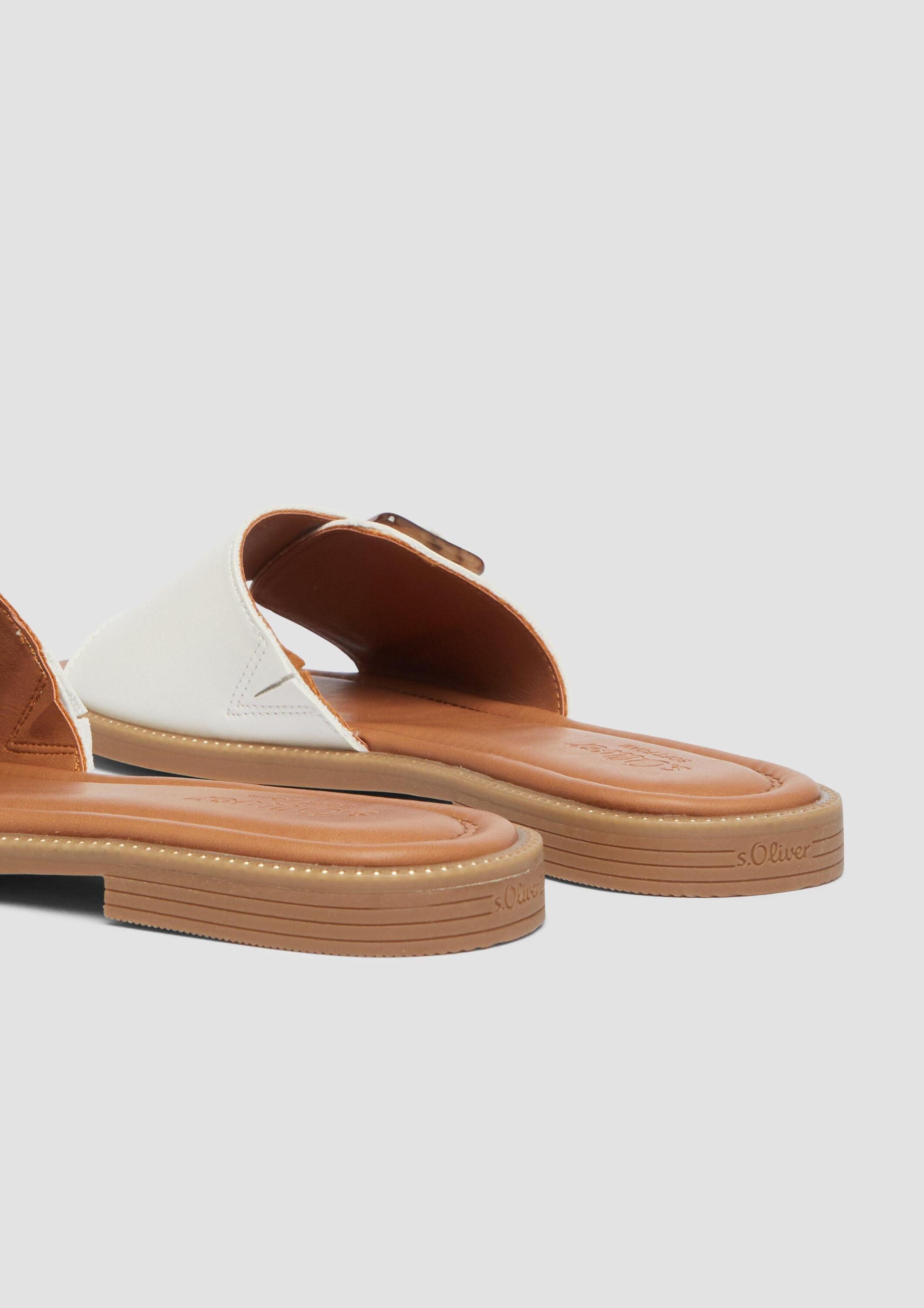 s.Oliver Sandalen Sandale Slides mit Schmuck-Detail