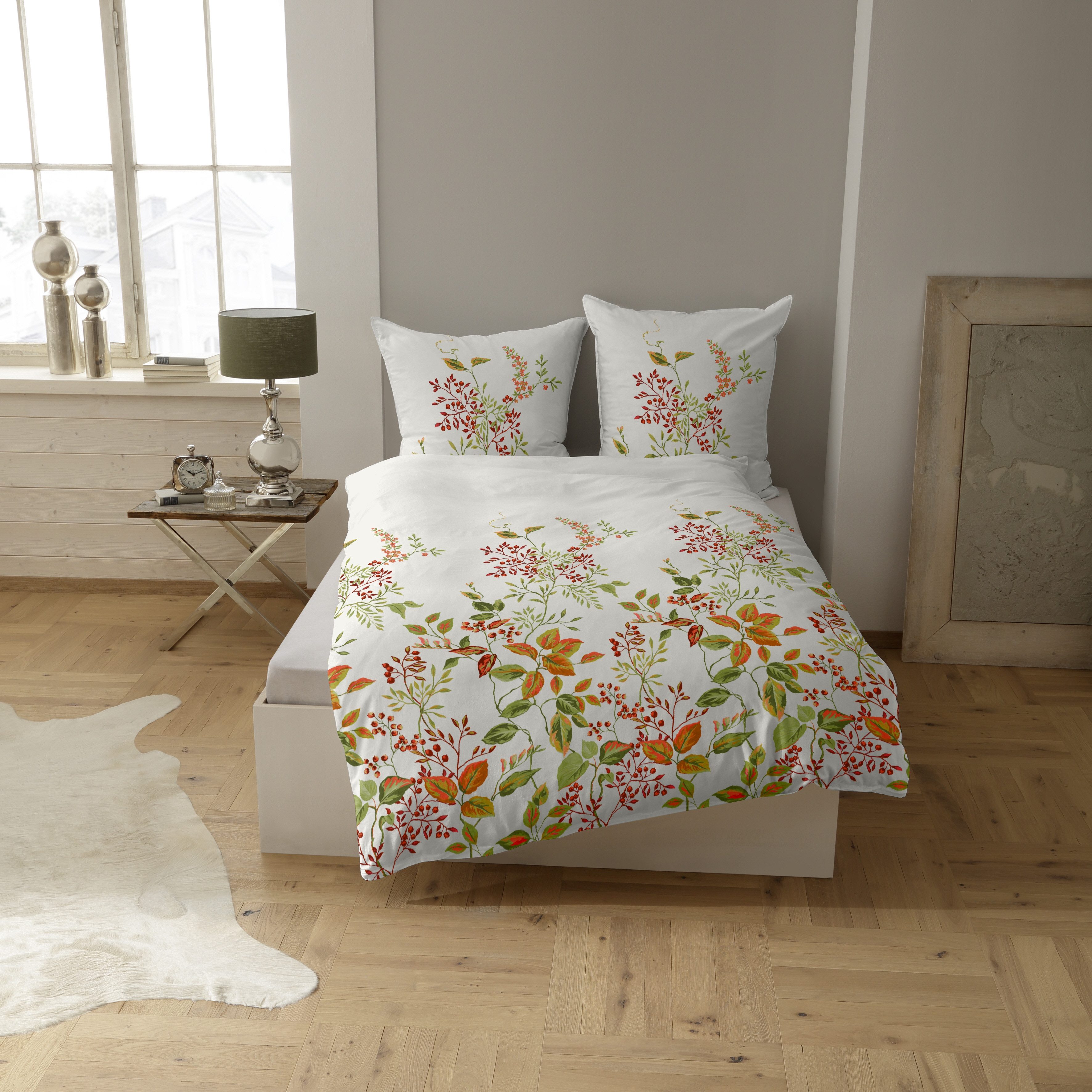 CASATEX Bettwäsche Anisette, Satin, 2 teilig, modern und frühlingshaft