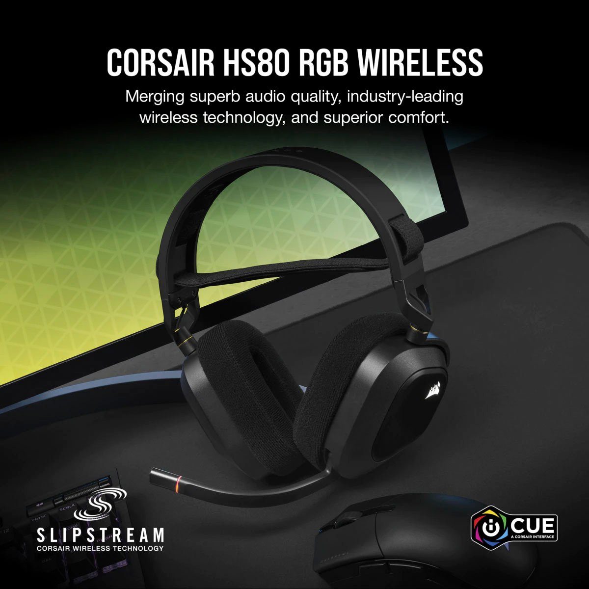 (WLAN Corsair (WiFi) Over-Ear-Kopfhörer HS80