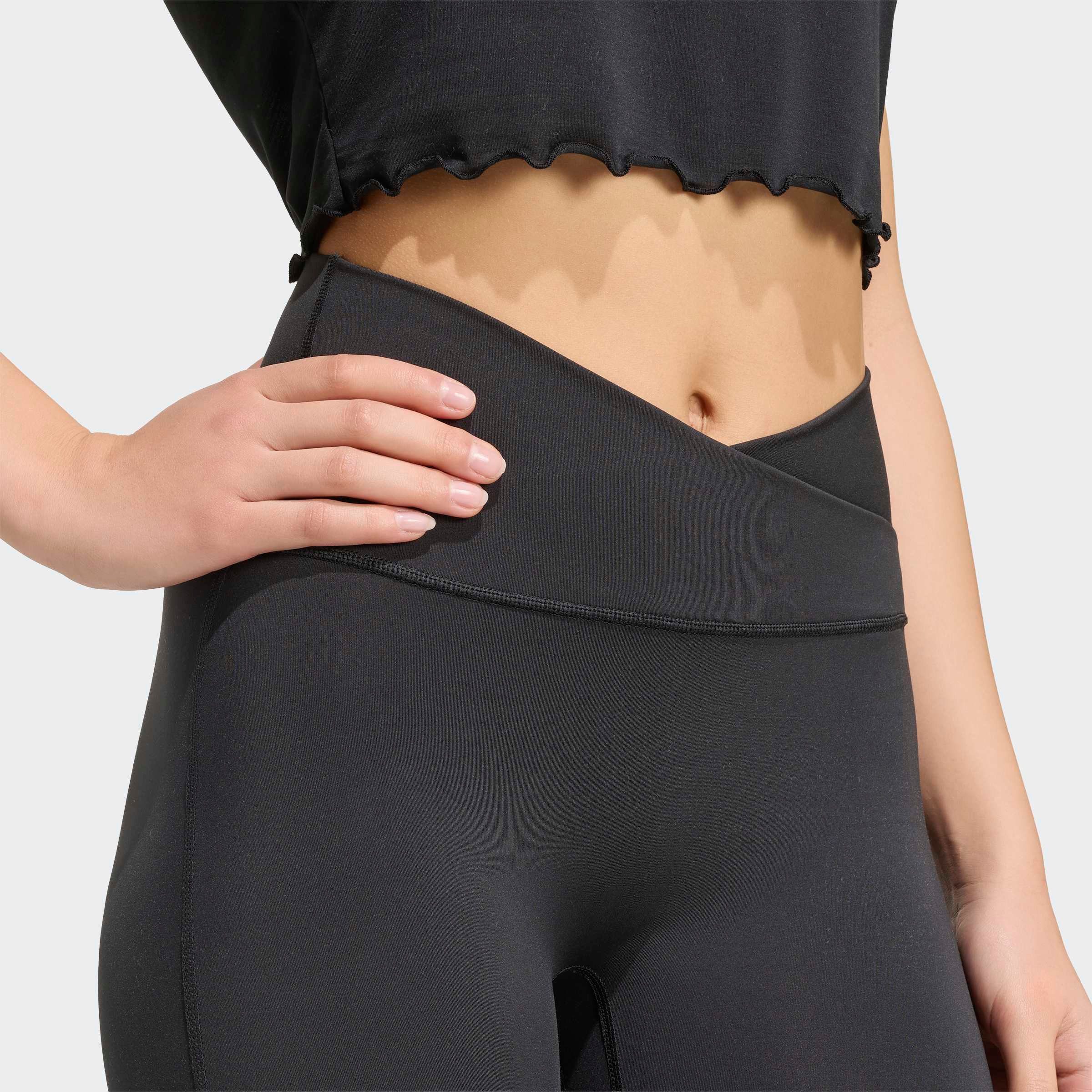 adidas Performance Trainingstights 3-STREIFEN STUDIO ALL ME FLARE X-OVER LEGGINGS