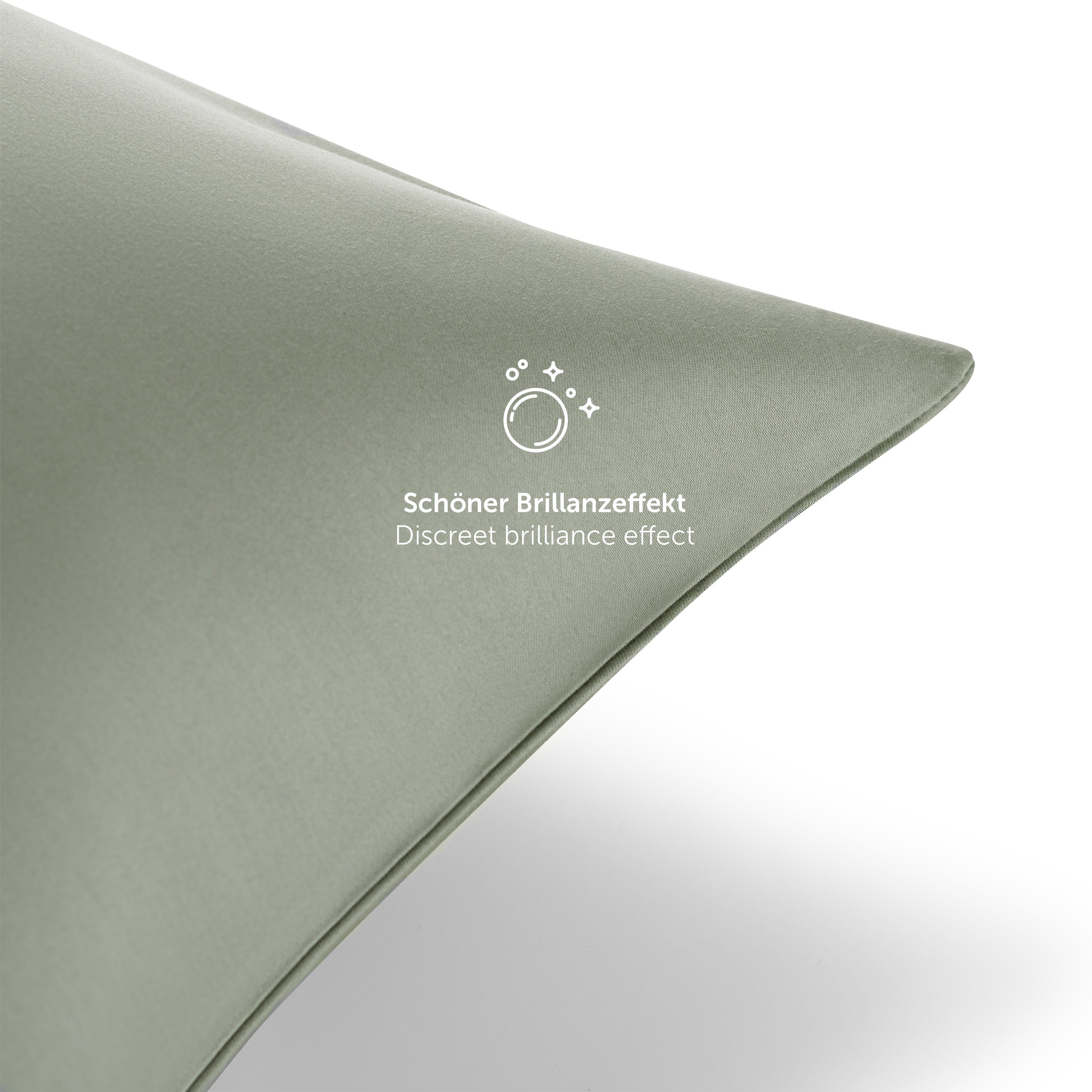 Blumtal Kissenbezüge Premium Mako Satin Kissenbezug, superweich aus 100% Ba günstig online kaufen