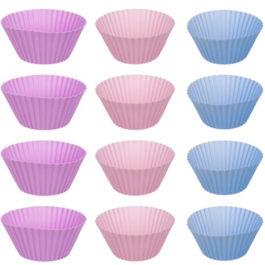 Ruhhy Muffinform DeluxeMuffinPro: Backblech-Set mit Silikonformen für perfekte Muffins, (Backblech-Set für Muffins 13-tlg), 12 wiederverwendbare Silikonformen.